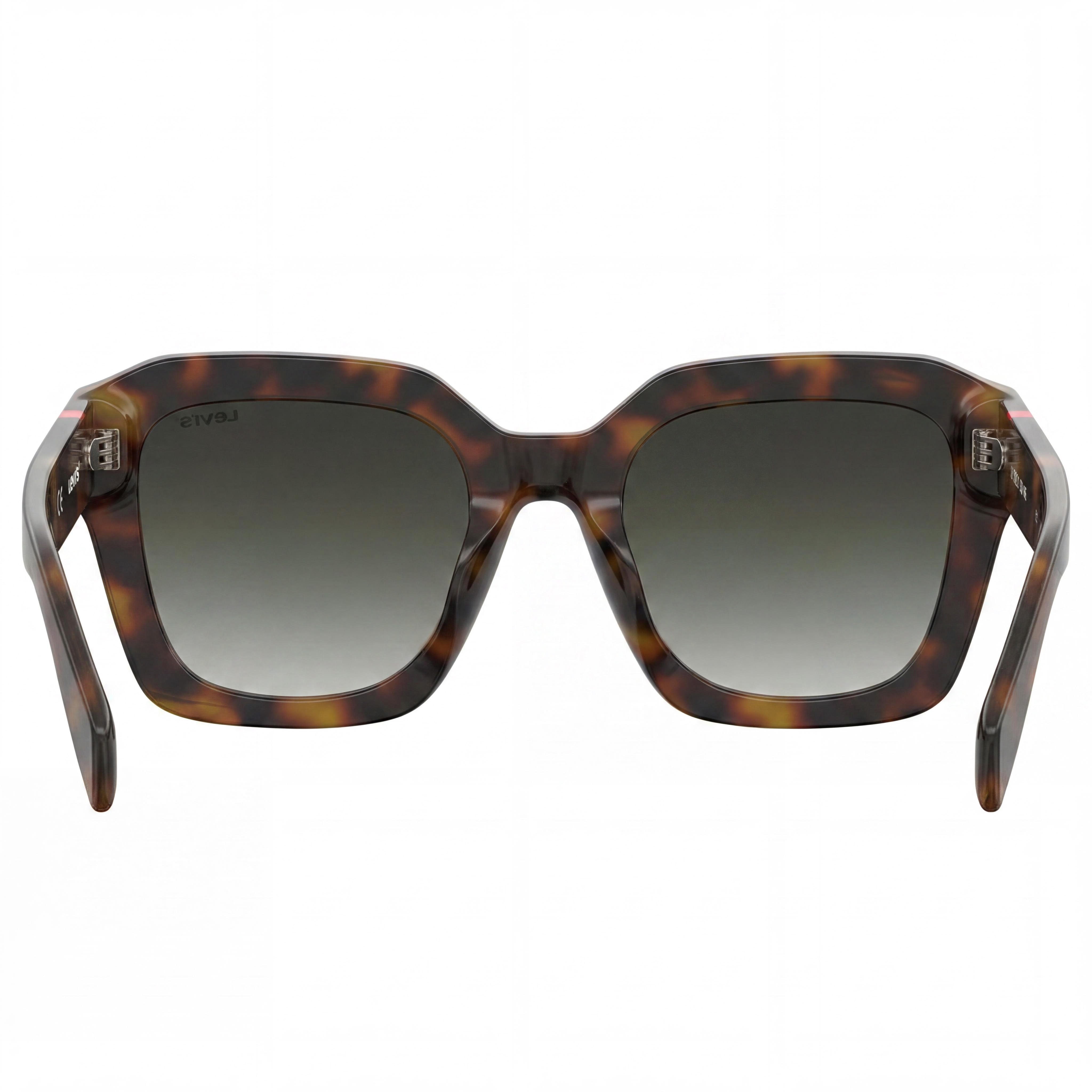 Levi's LV 1027/S Women's Casual Havana Eco Polyamide Frame Sunglasses, Green Shaded UV Protection Lenses 53mm, Photo 4