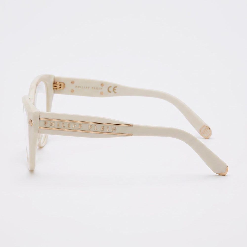 Gafas Philipp Plein Classic para mujer de acetato amarillo claro dorado de 54 mm