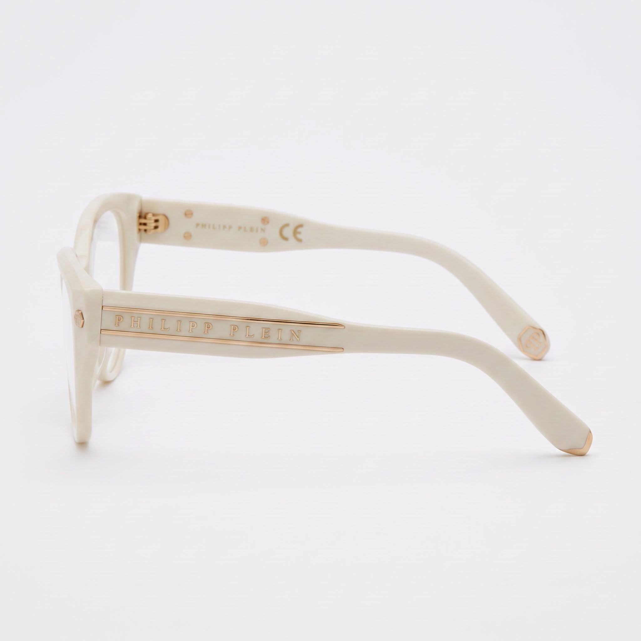 Philipp Plein Classic Women's Light Yellow Gold Acetate Eyeglasses 54mm, Photo 2