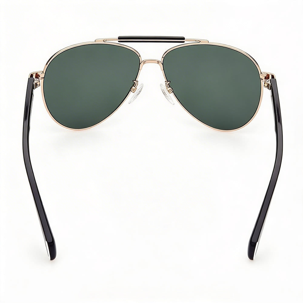 Gafas de sol adidas Originals Modern para hombre, de acetato en oro rosa brillante con lentes verdes con protección UV, 59 mm