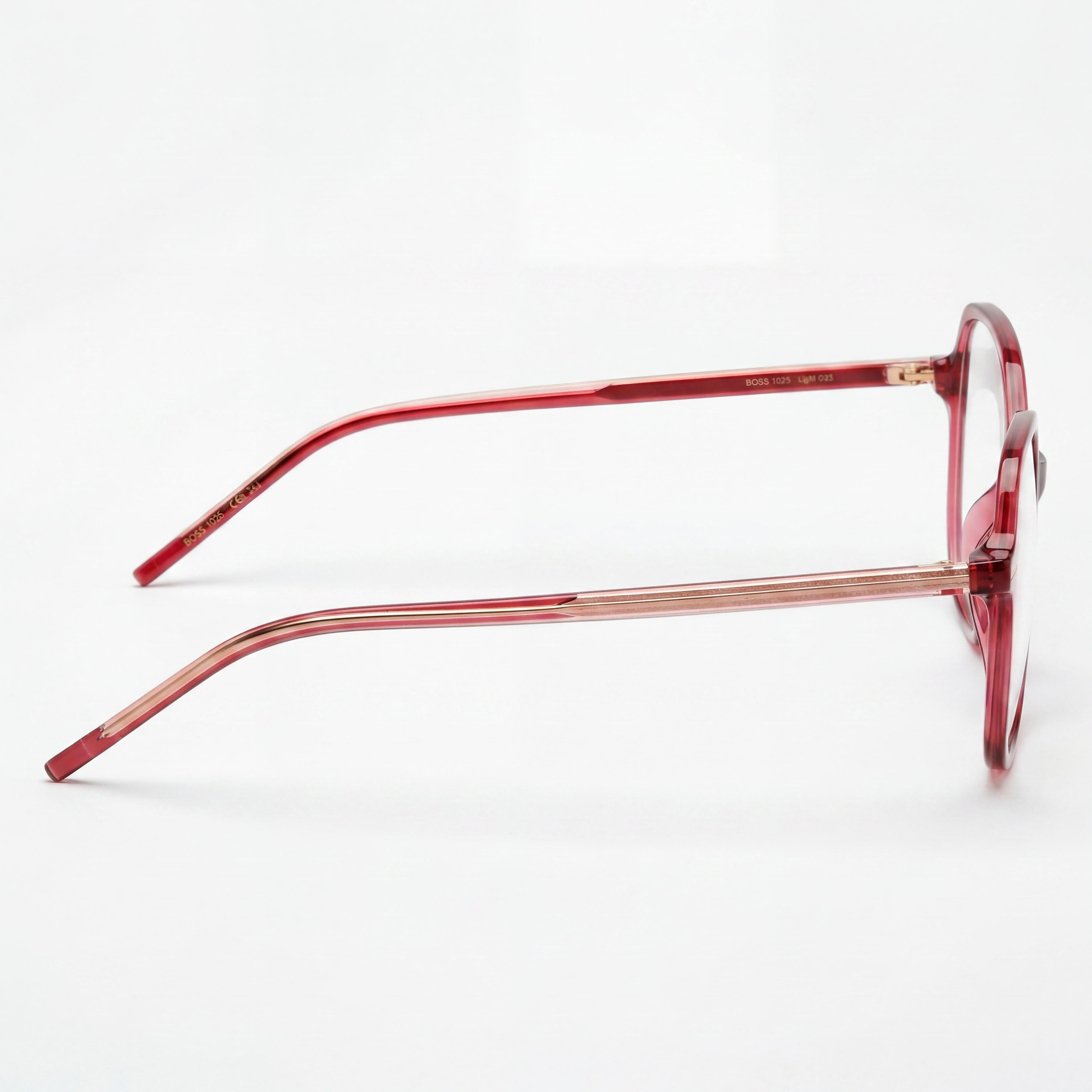 Hugo Boss 1525 Women's Modern Magnesium Frame Eyewear with Non-polarised Lenses, Burgundy 51mm, Photo 3