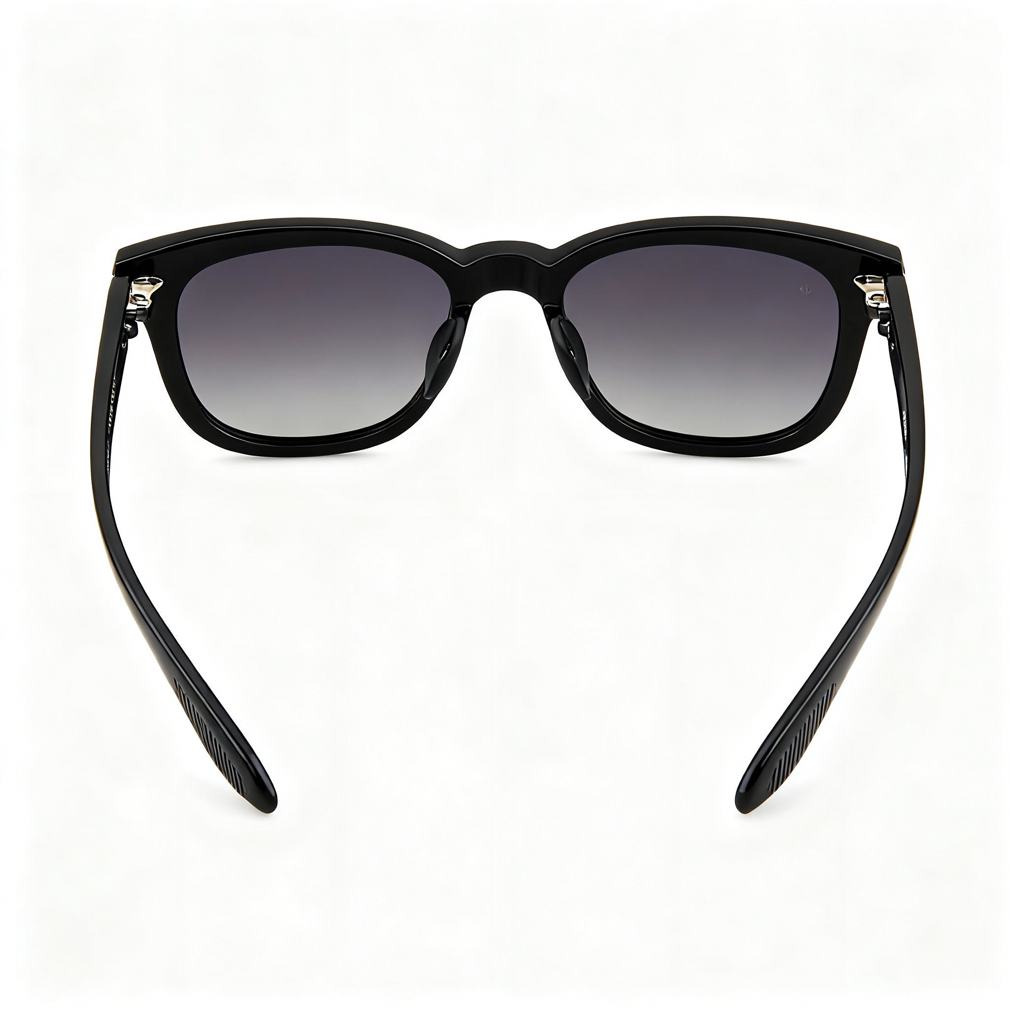 Rag & bone RNB1088/G/S Women's Casual Black Acetate Heather Grey Polarized Sunglasses 55-18-145, Photo 4