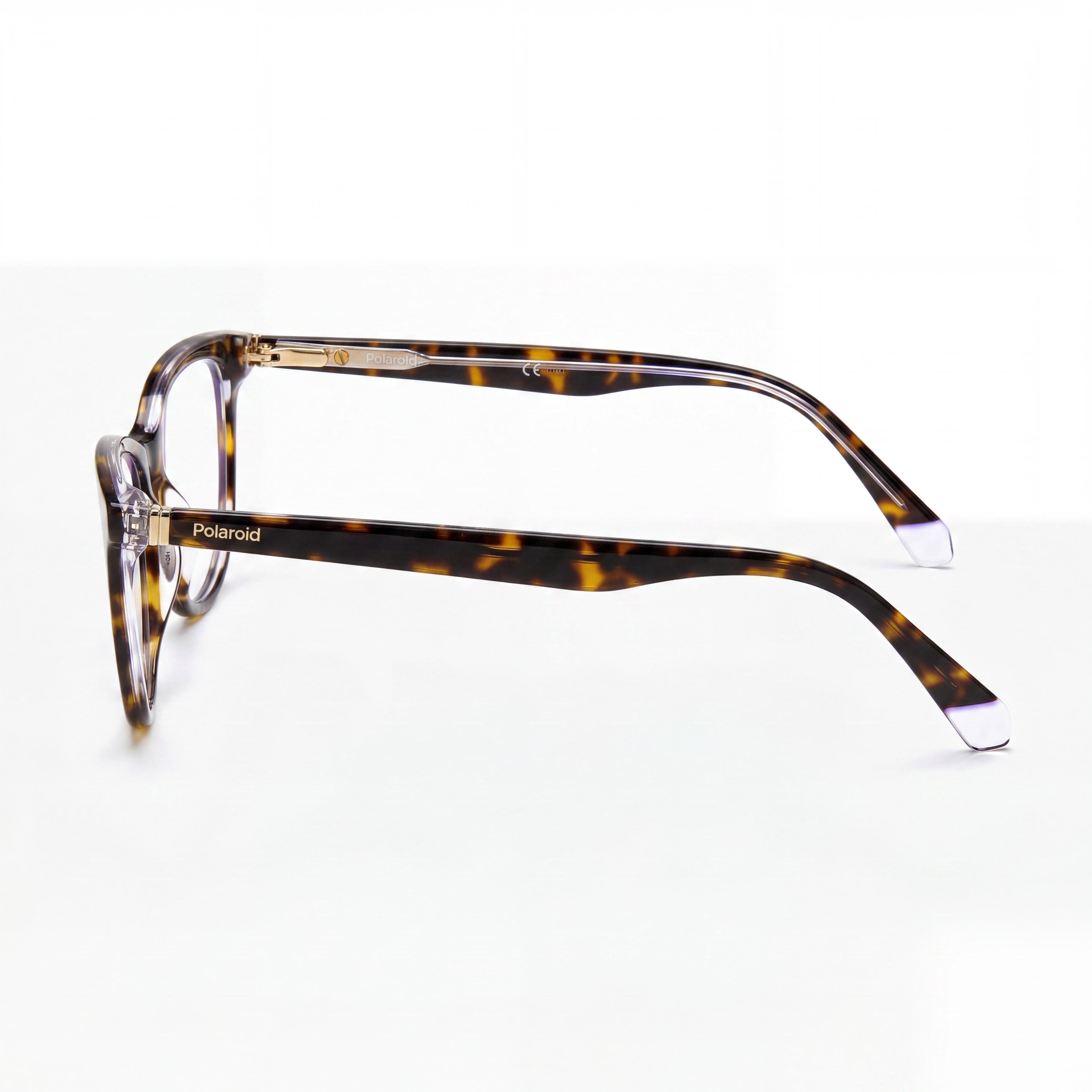 Gafas de plástico Polaroid Pld D395 Havana Crystal para hombre, 52 mm, Photo 3