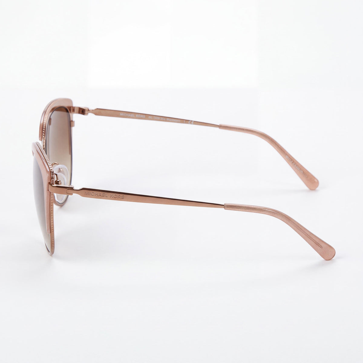 Michael Kors Key Biscayne MK1046 Women's Mink Brown Metal Cat Eye Gradient Non-Polarized UV Protection Sunglasses 56mm, Photo 2