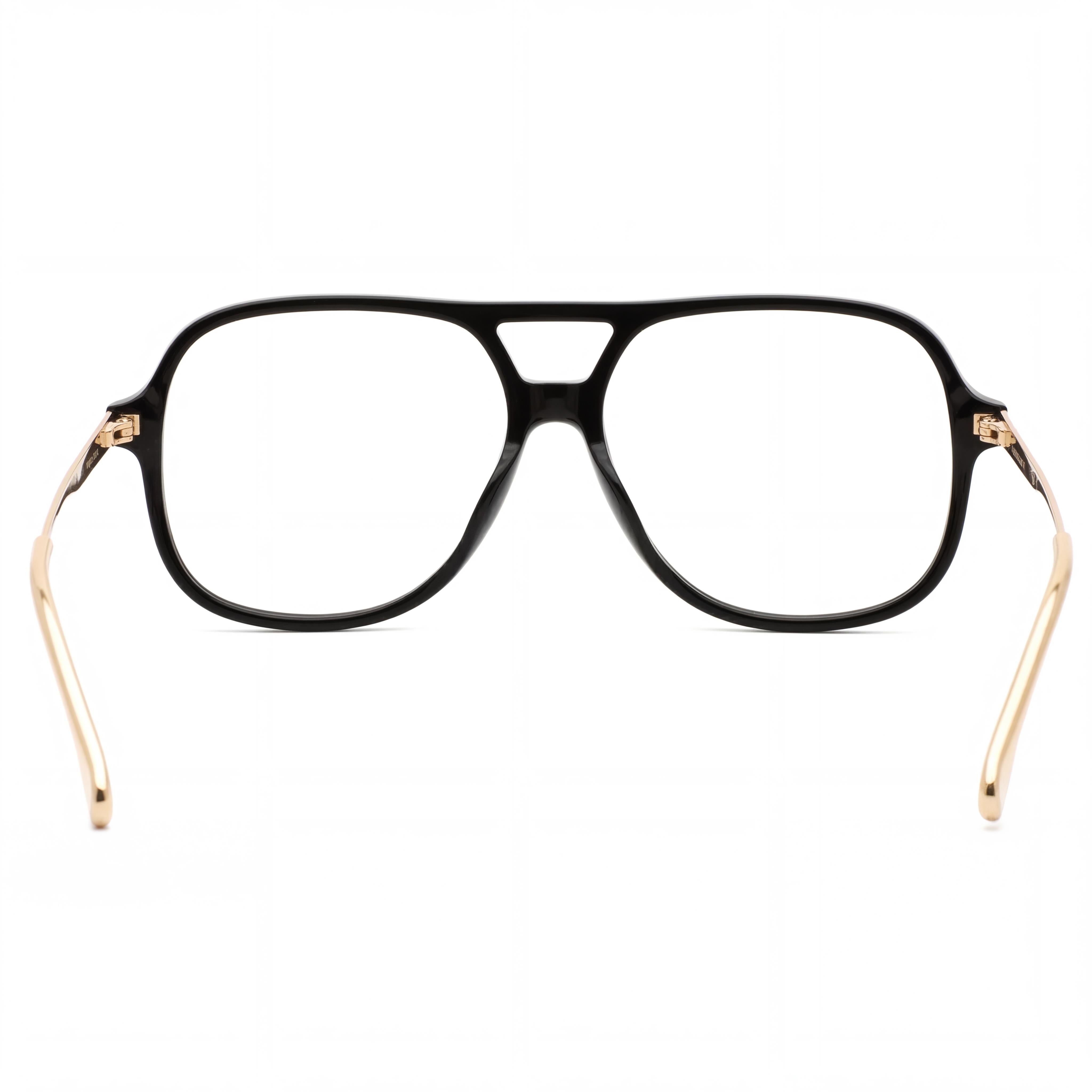 Carrera Casual Women’s Black Acetate Eyewear Frames with Plastic Non Polarized Lenses, Size 54-13-140mm, Photo 3