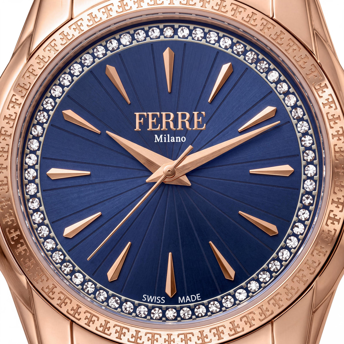 Ferre Milano Women's Quartz Movement Rose Gold Stainless Steel Water Resistant Watch, Photo 2