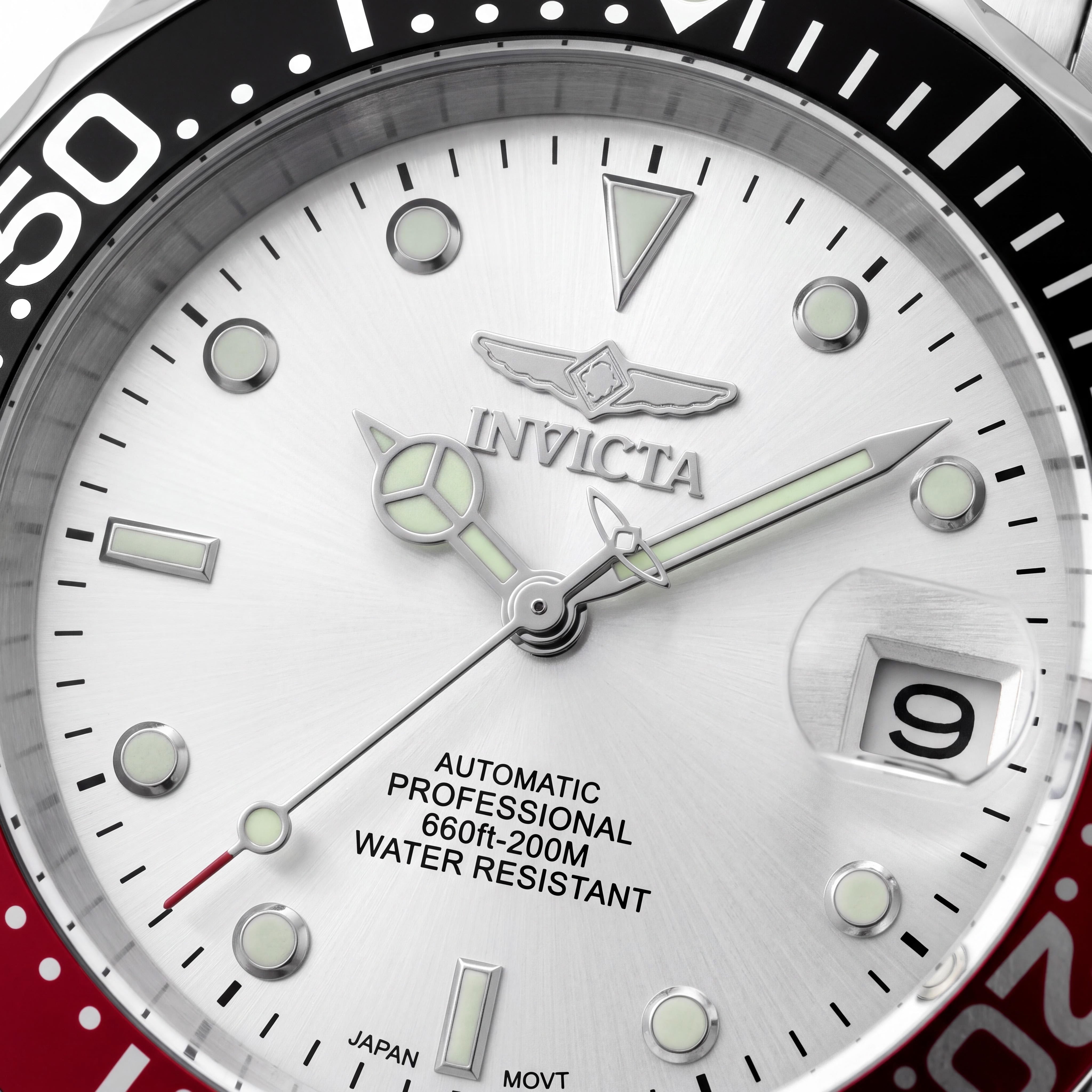 Invicta Pro Diver 9404 Men's 40mm Stainless Steel White Dial Chronograph Watch, Photo 2