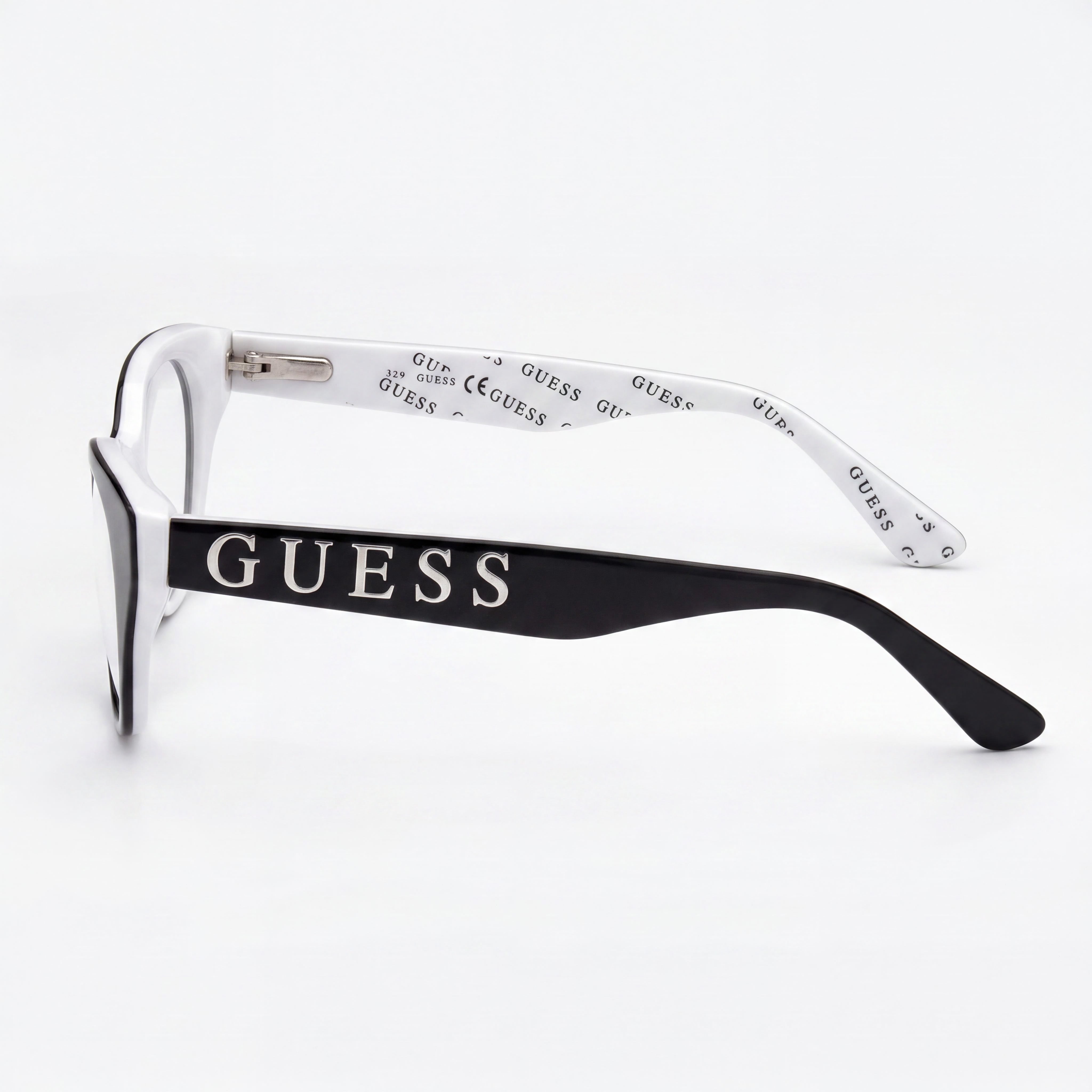 Gafas de sol Guess Gu9192 de plástico negro con montura de ojo de gato para mujer, ancho de lente de 47 mm, ancho de puente de 16 mm, Photo 3