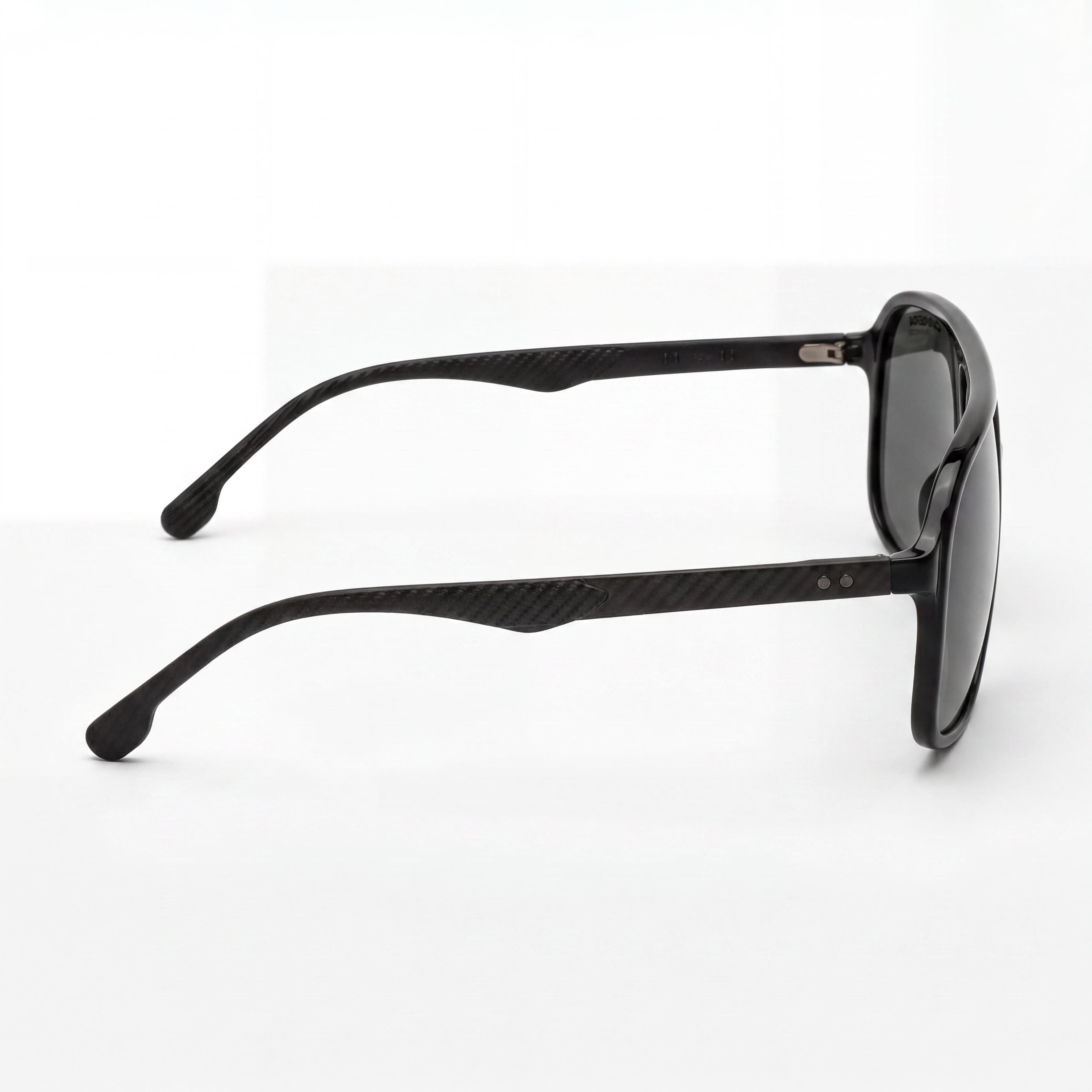 Gafas de Sol Clásicas Carrera para Hombre con Protección UV, Montura de Plástico Gris y Cristales de Acetato Grises no Polarizados, Photo 3