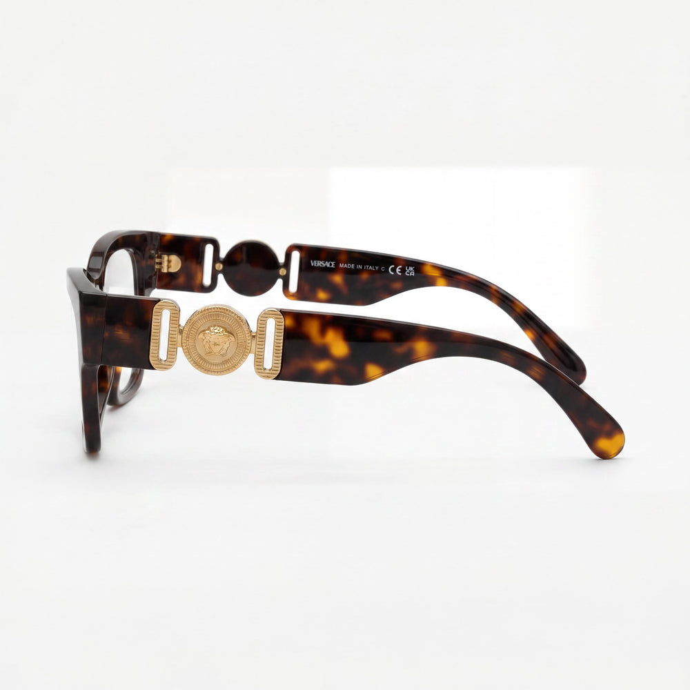 Gafas Graduadas Versace Ve 3367u para Mujer con Montura de Havan Inyectado - Lente 52mm, Puente 17mm, Patilla 140mm