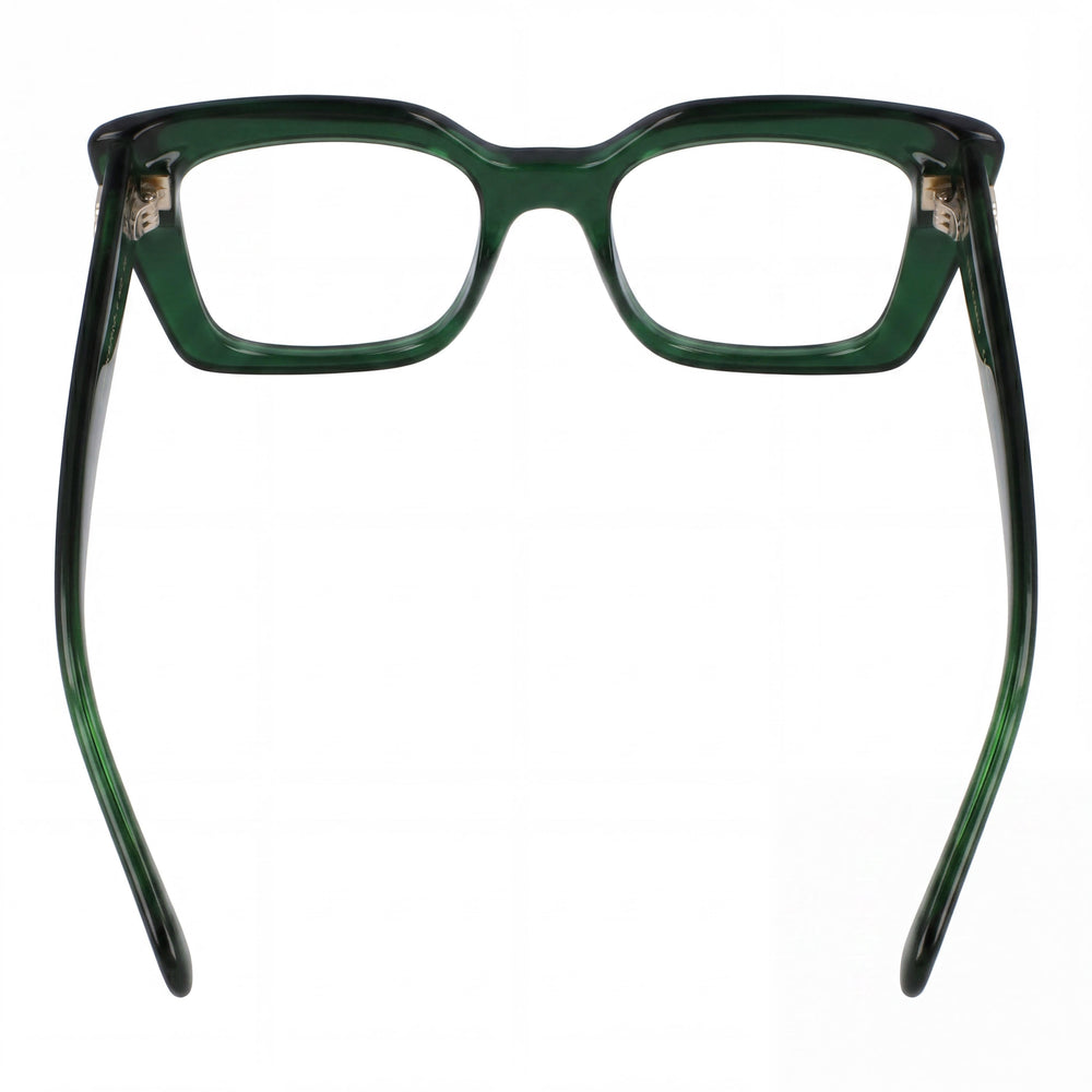 Ferragamo Women's Casual Transparent Green Acetate Sunglasses with Polycarbonate Lenses, Lens Width 50mm, Bridge 19mm, Temple Length 140mm
