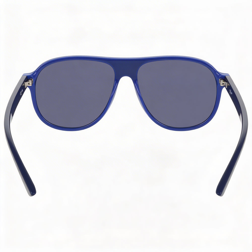 Gafas de sol Nike Vintage Icon unisex con montura de plástico azul oscuro con lentes azules macizas, protección 100 % UV, 59 mm