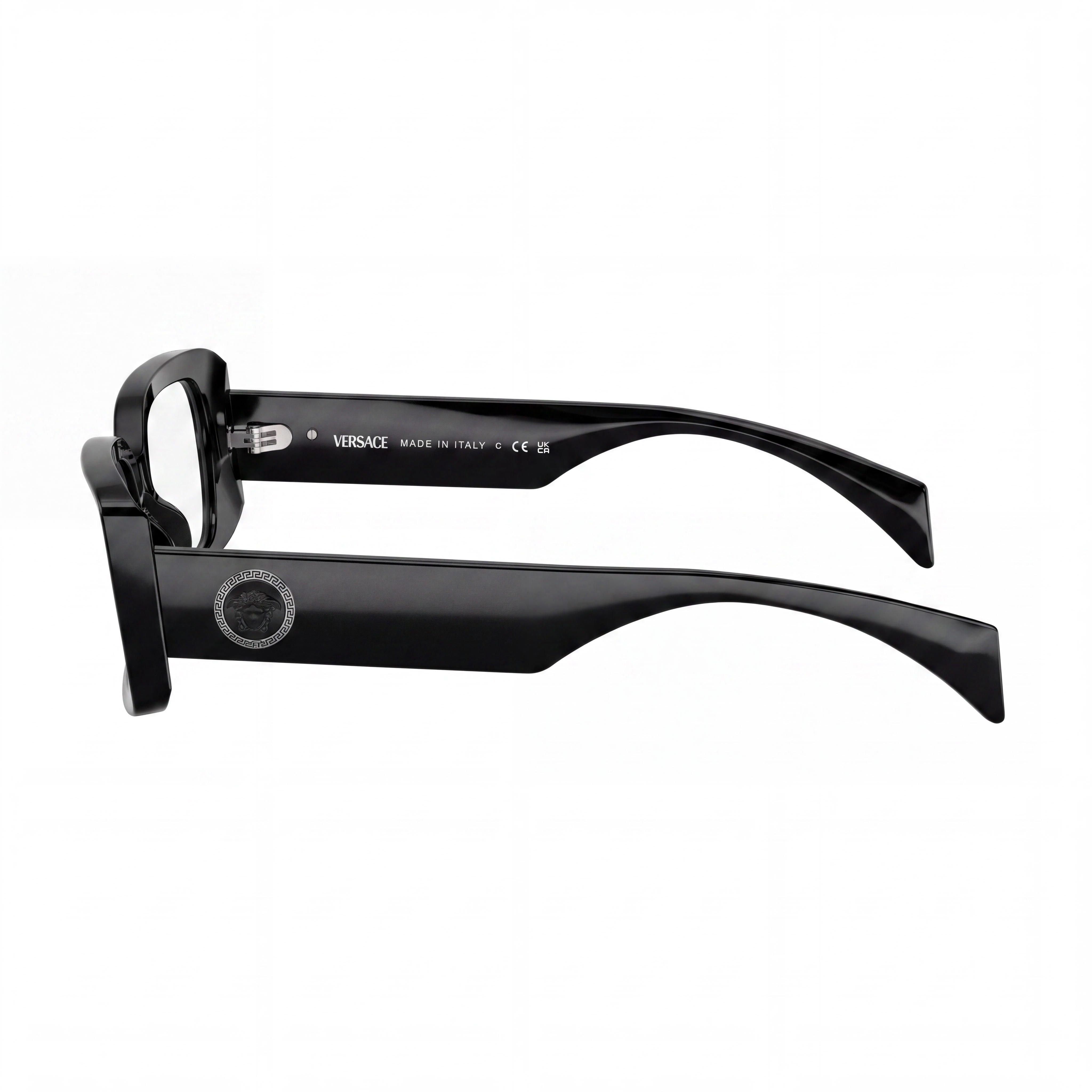 Versace Ve 3362u Women's Black Polycarbonate Eyeglasses 53mm, Photo 3