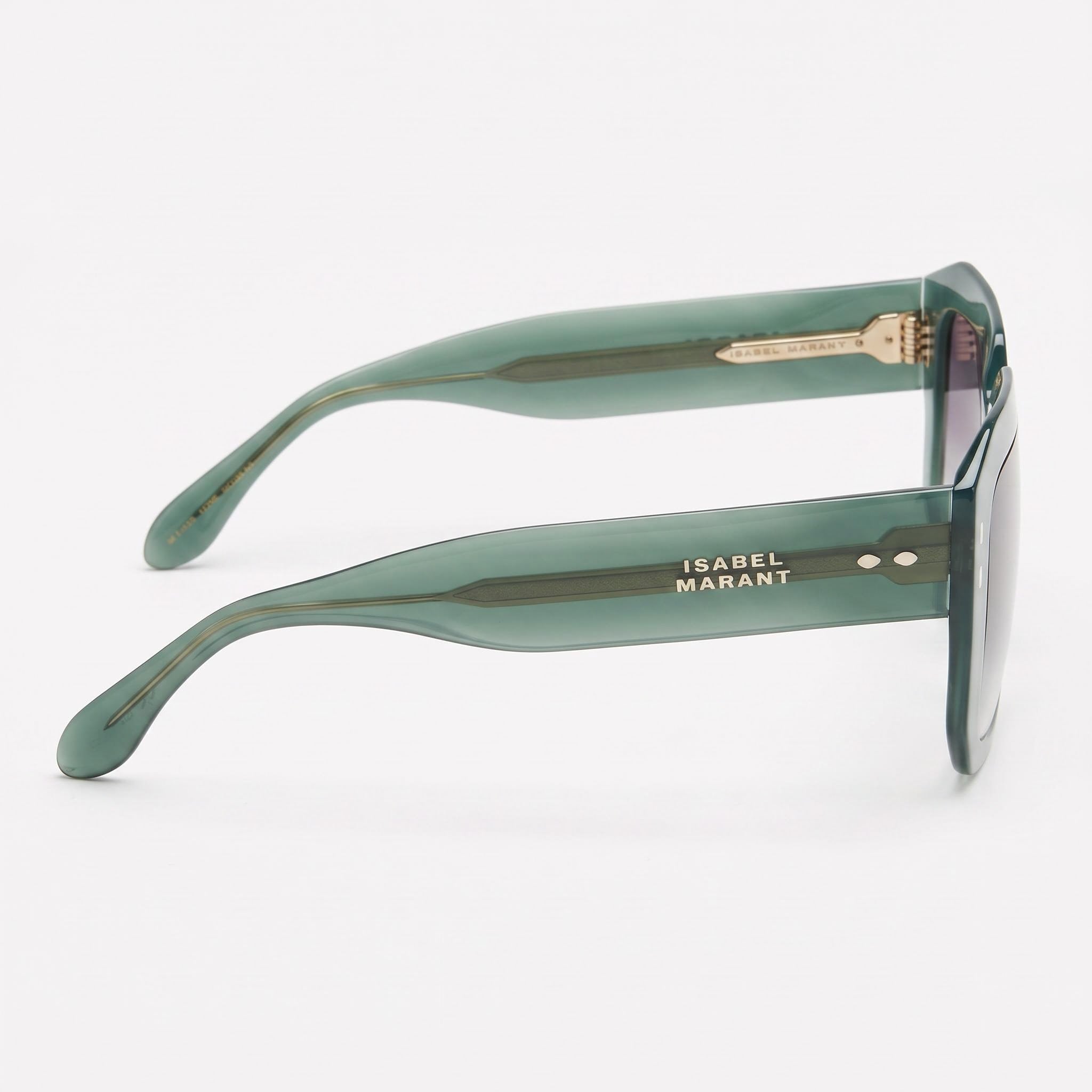 Gafas de sol Isabel Marant Classic para mujer, montura rectangular de plástico verde, 53 mm, policarbonato, protección UV 400, Photo 3