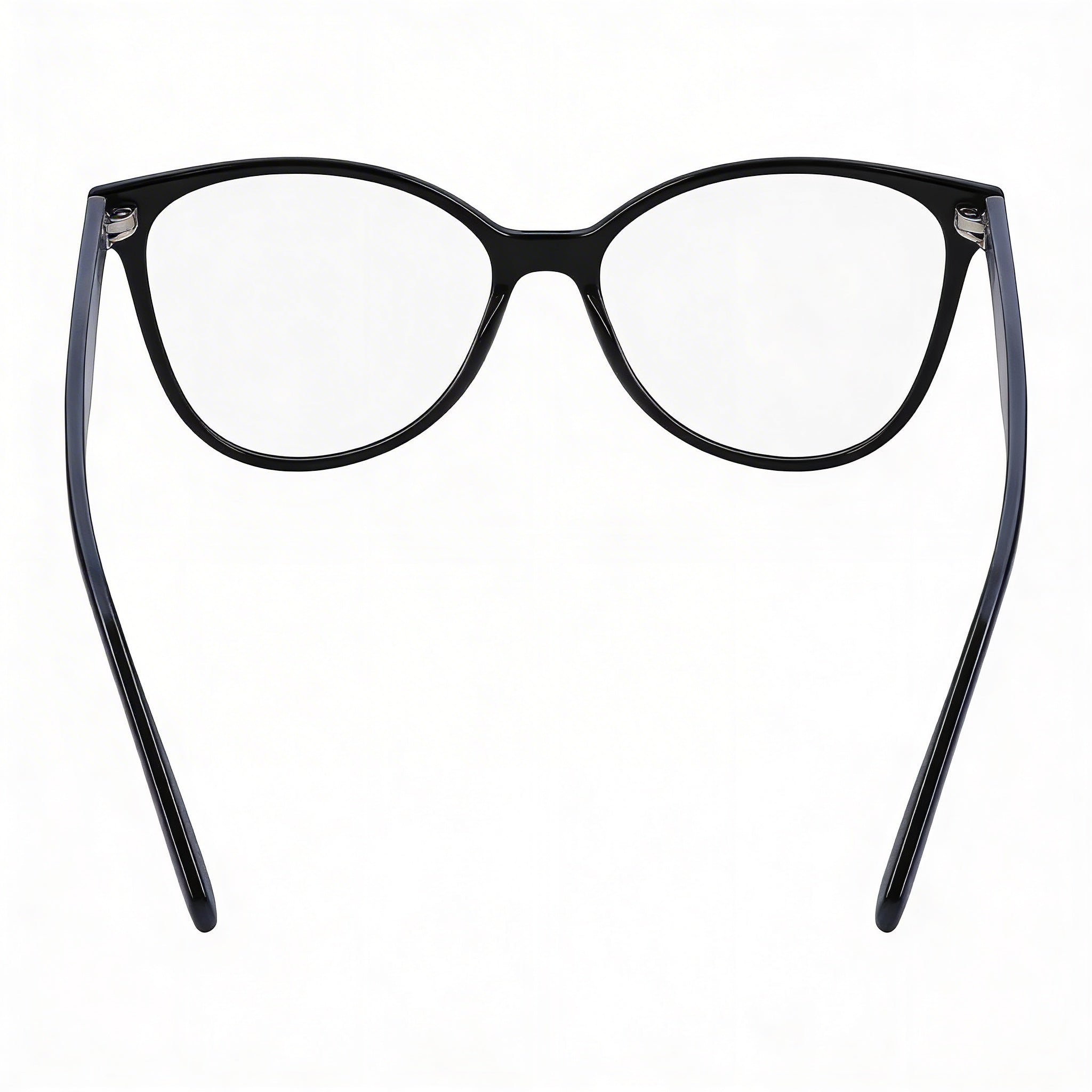 Gafas de plástico Ferragamo Modern Cat Eye para mujer, montura completa, 54 mm, color negro/gris mármol, Photo 4
