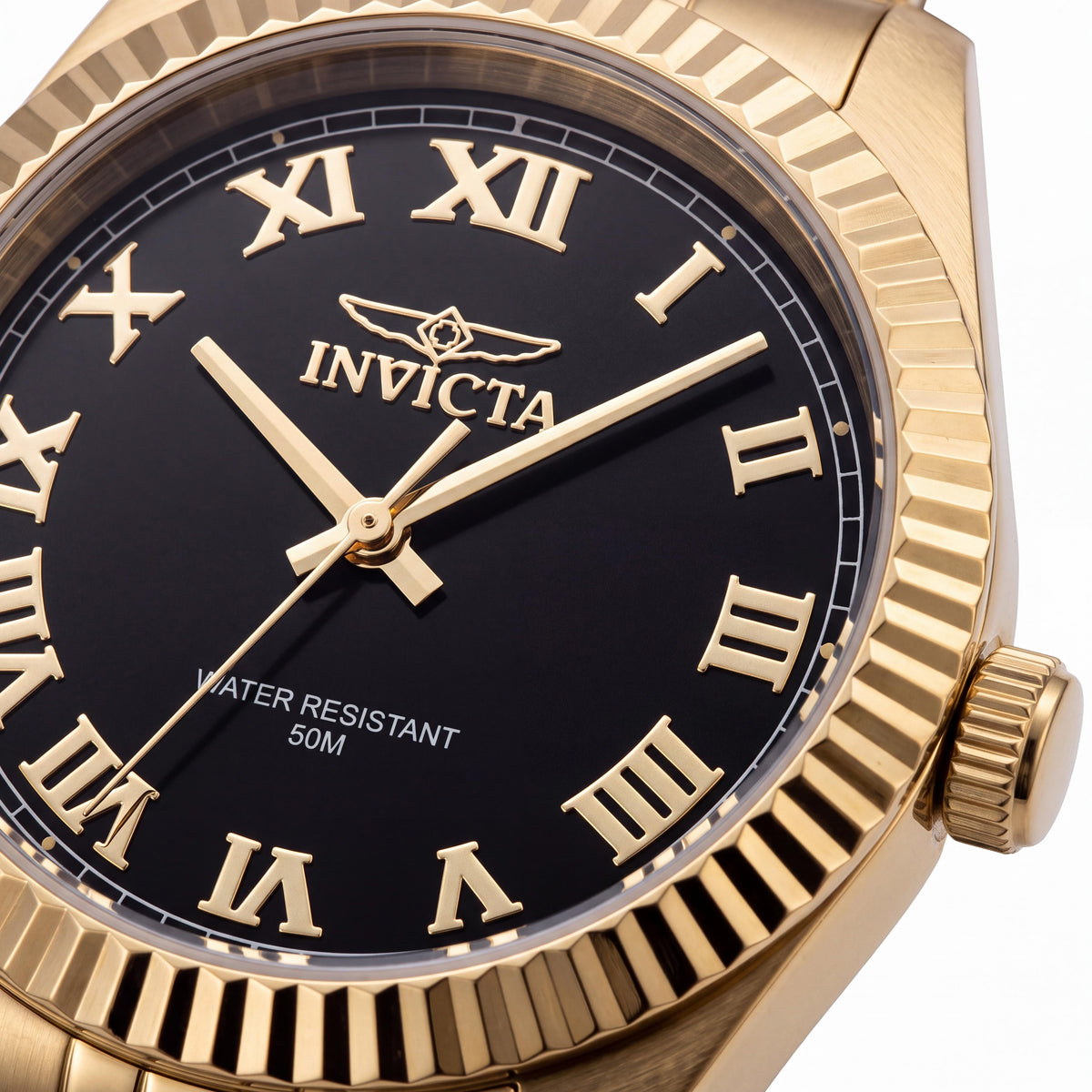 Invicta Specialty 47405 Classic Sport Unisex Gold Stainless Steel Black Dial Quartz Watch 43mm, Photo 2