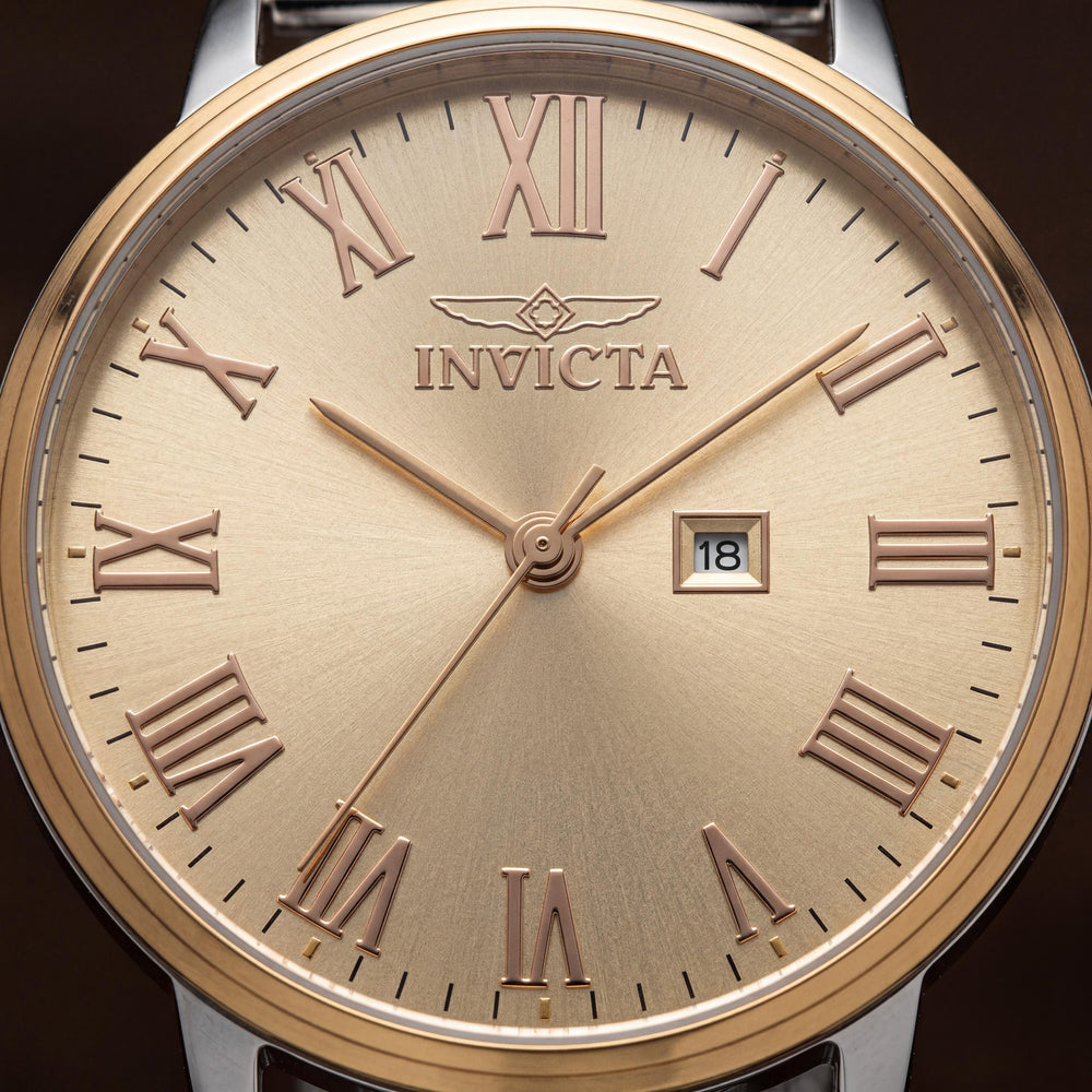 Invicta Specialty IN-48937-AMZUK Reloj Unisex de Acero Inoxidable Dorado de 44mm