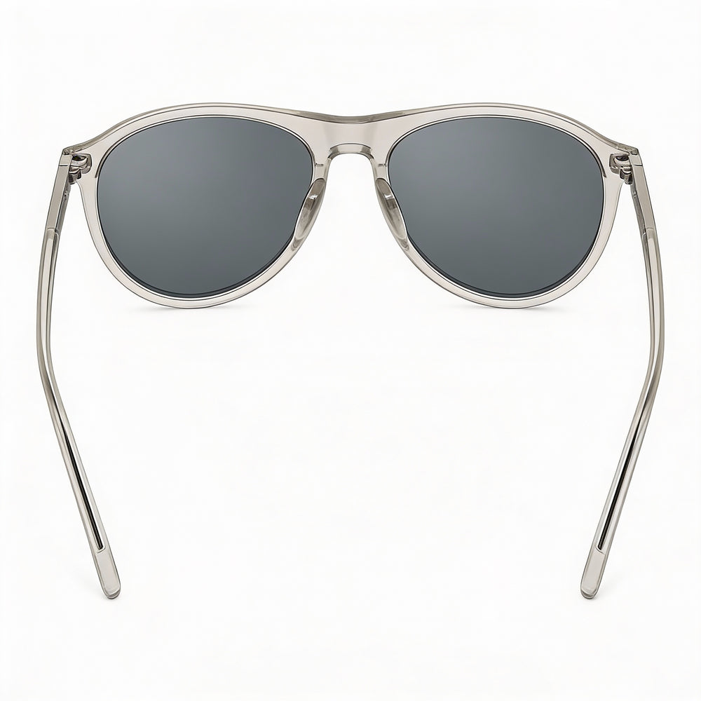 Saint Laurent Casual Unisex Sunglasses with Acetate Frame and Beige Silver Non-Polarized Lenses 56mm