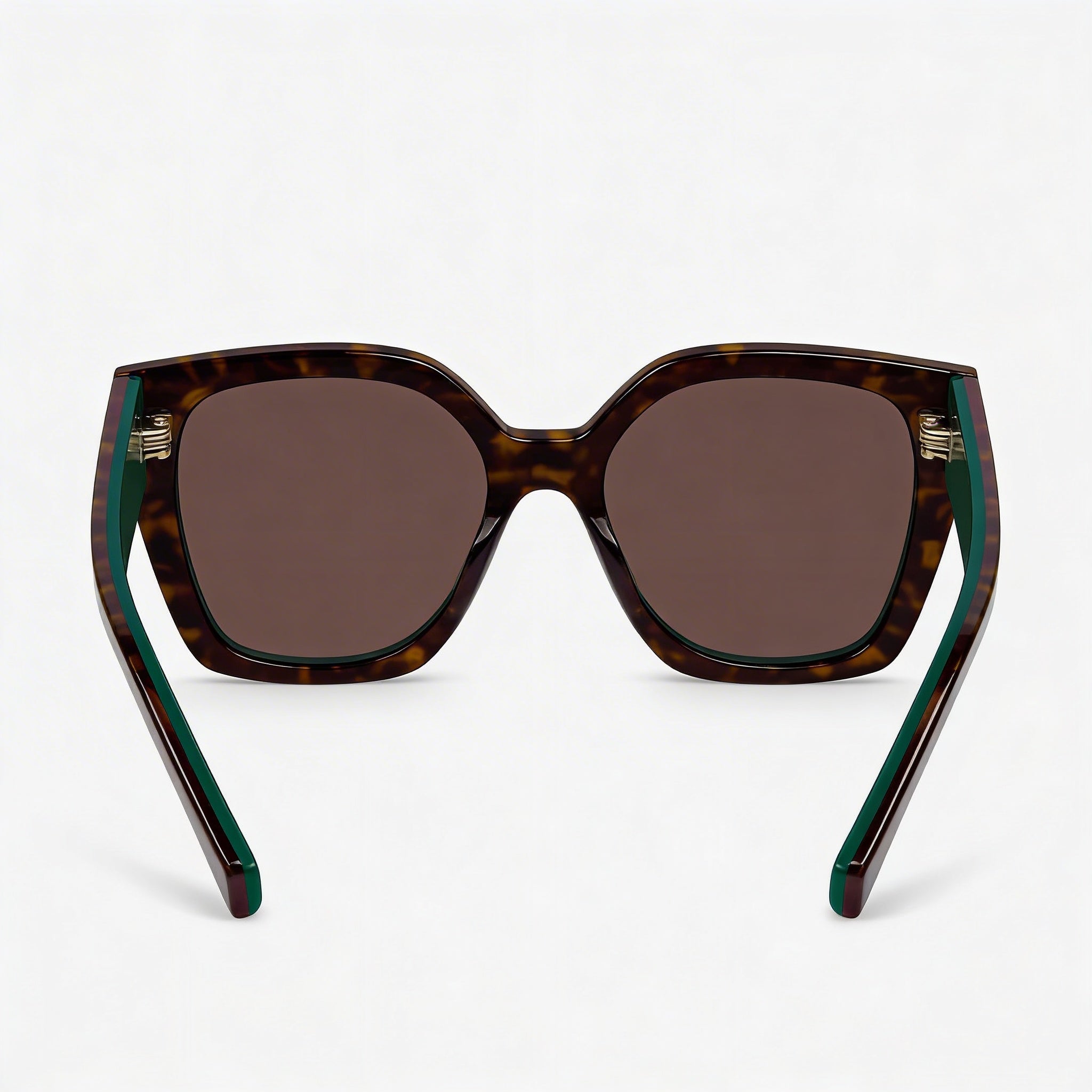 Gucci GG1300S 002 Women's Havana Brown Recycled Acetate Square UV Protection Sunglasses 55mm, Photo 2