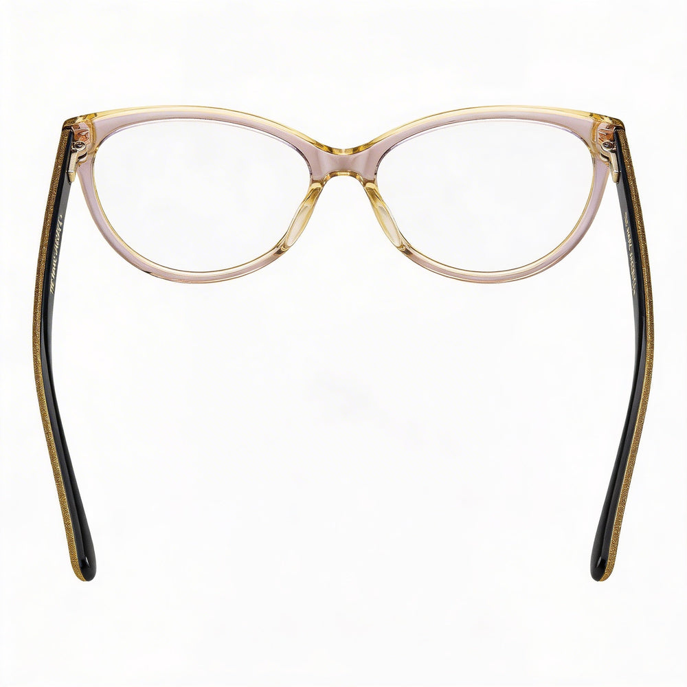 Marc Jacobs Marc 463 Women's Brown Acetate Cat-Eye Eyeglasses with Clear Demo Lenses, Prescription Ready, 53mm