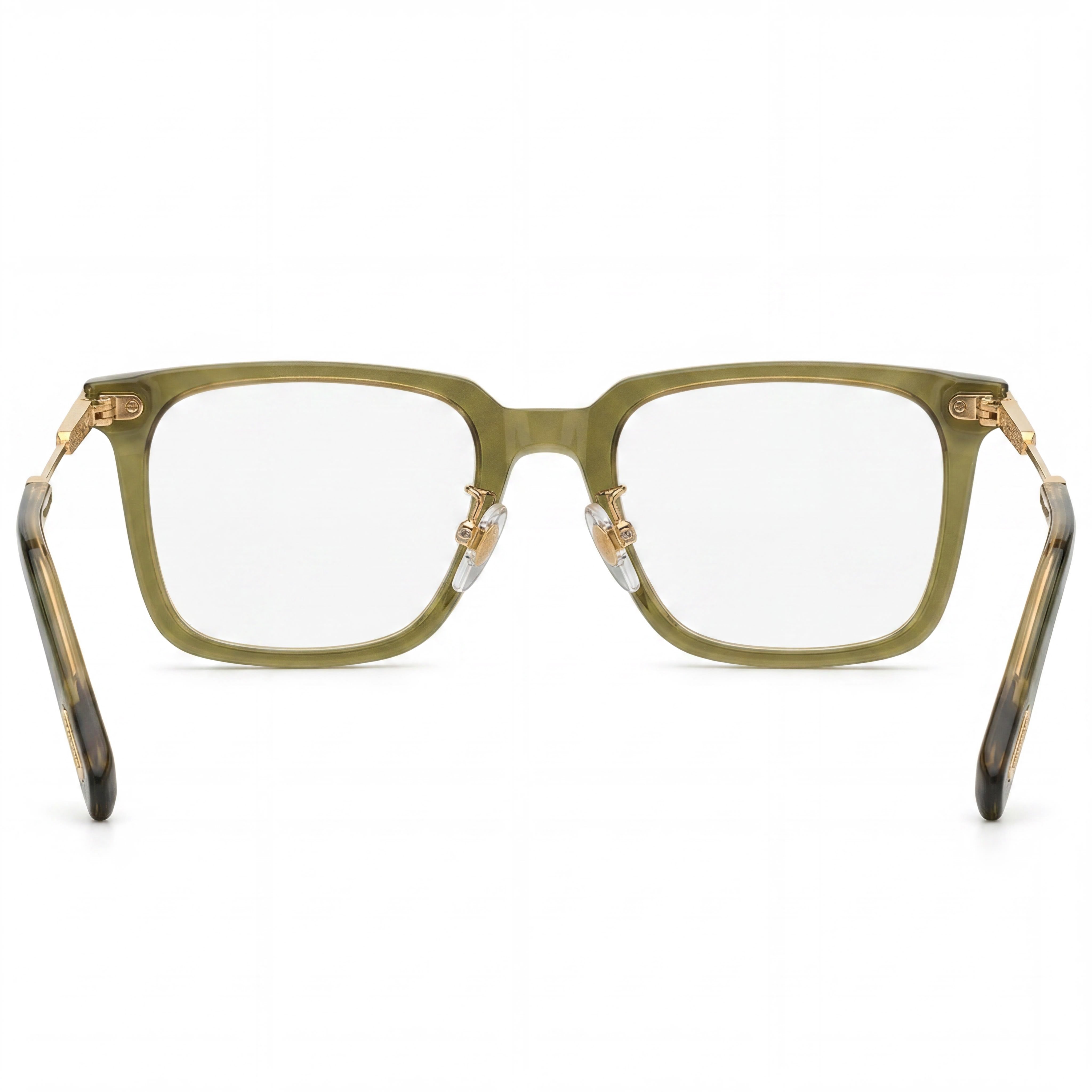 Chopard VCH346 Men's Acetate Shiny Transparent Olive Green Eyeglasses 52mm, Photo 4
