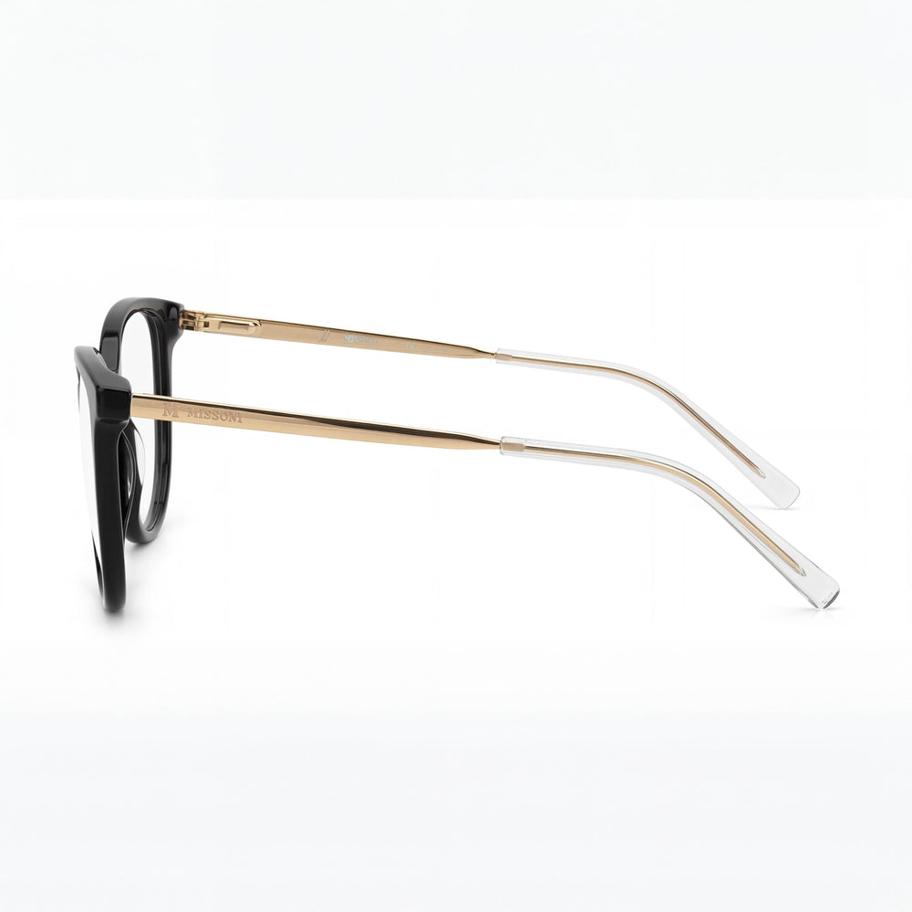 M Missoni Color Line Women's Cateye Black Acetate Eyewear 53mm