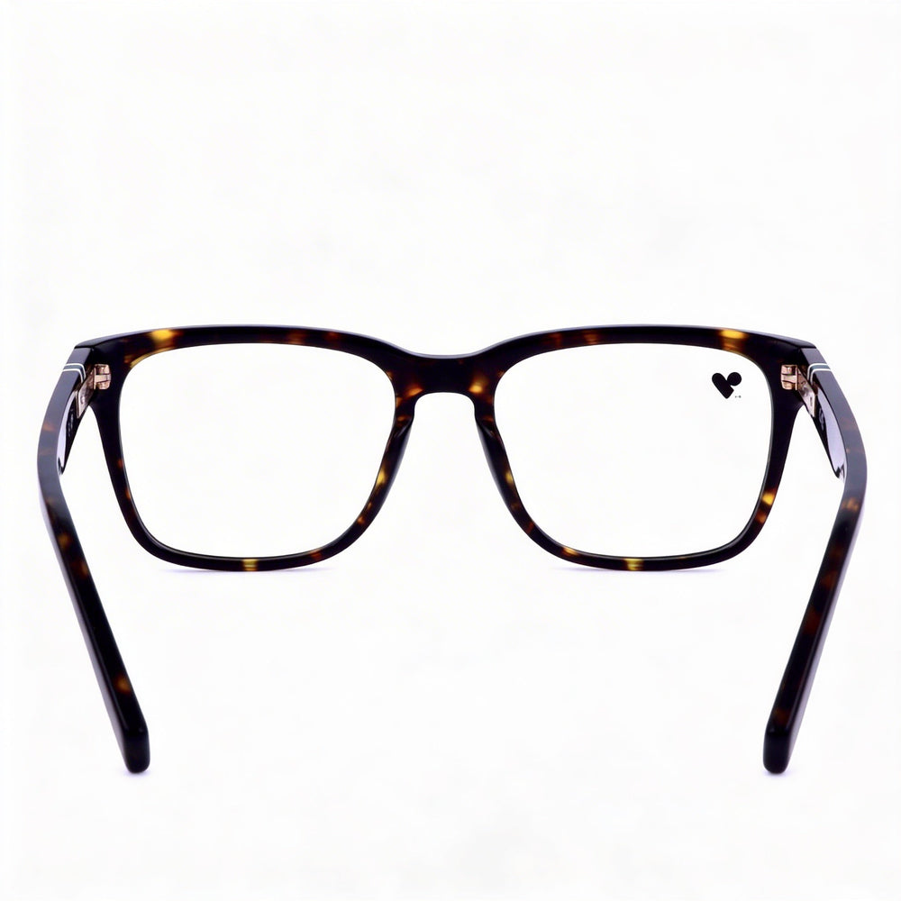 Gafas Lacoste L2932 Havana Oscuro Cuadradas Unisex, Acetato 53mm