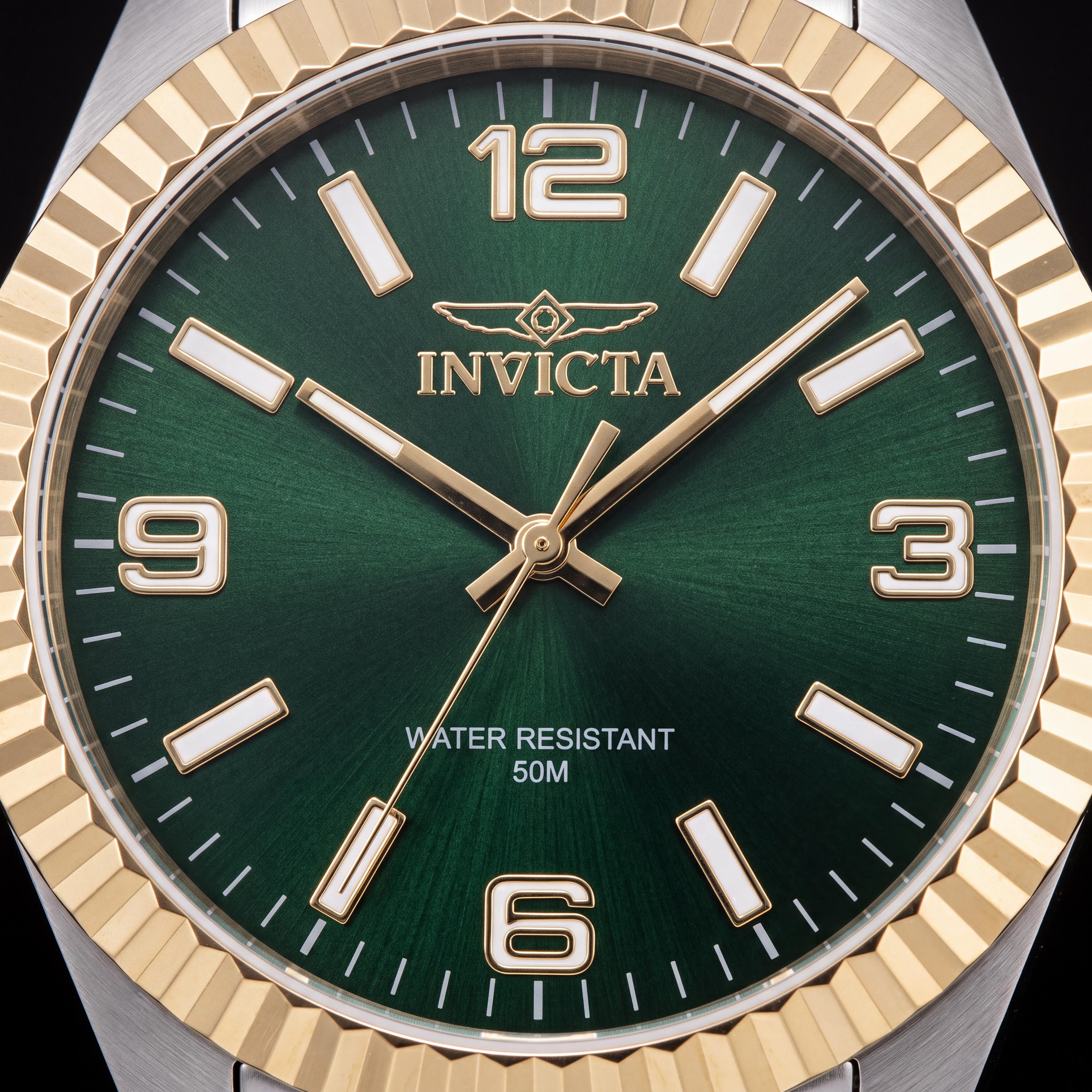 Invicta Specialty 47455 Unisex Green Dial Silver Stainless Steel Quartz Bracelet Watch 43mm, Photo 2