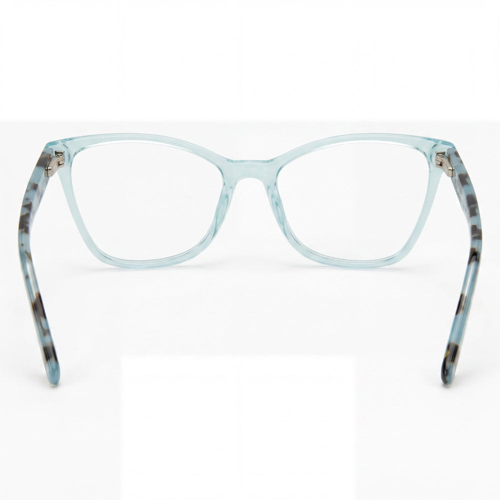Liz Claiborne Classic Women's Plastic Frame Polycarbonate Lens Eyewear Azure Crystal 51-16-140