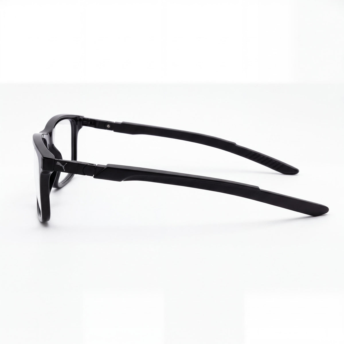 PUMA Pu0362o-001 Men's Black Acetate Eyewear, Clear Non- Lenses, Size 54-17-140, Photo 2