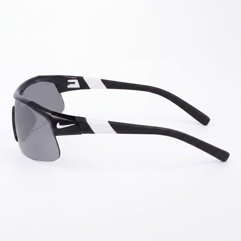 Nike Show X1 N Iu4881x Gafas de sol unisex negras plateadas de plástico con destello UV 400 de 58 mm