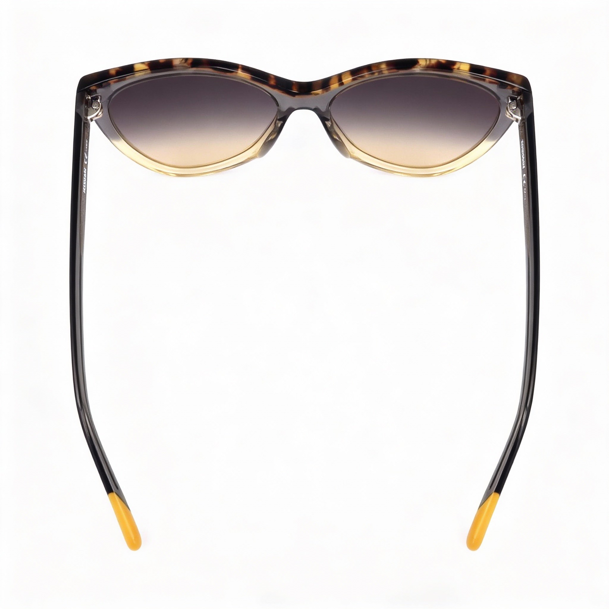 Gafas de sol modernas Missoni para mujer, transparentes, de acetato, color tortuga descolorida, gris ocre, con protección UV, no polarizadas, 57 mm, Photo 4