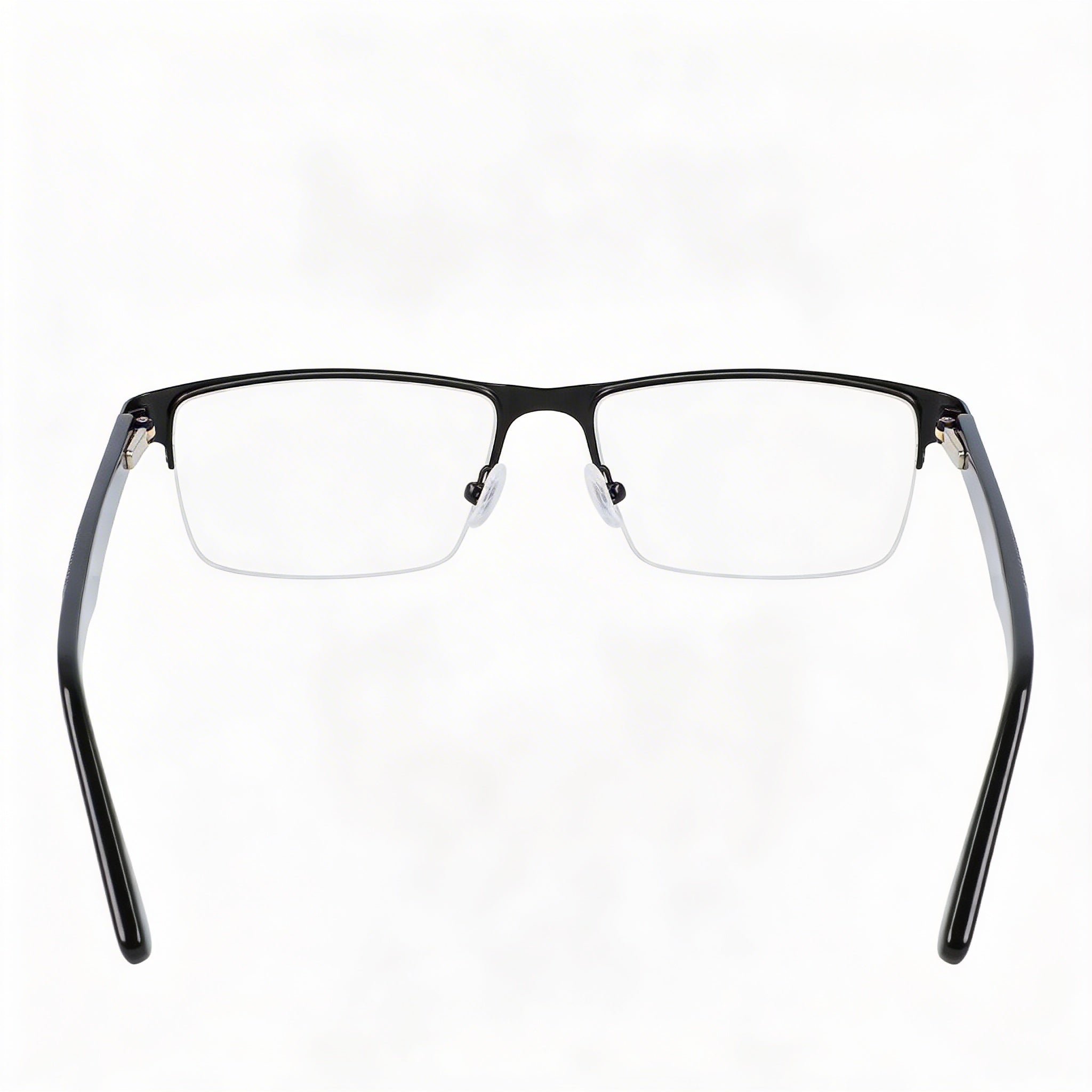 Lacoste CK20705 Unisex Matte Black Metal Half Rim Rectangle Eyeglasses Lens Width 55mm, Photo 4