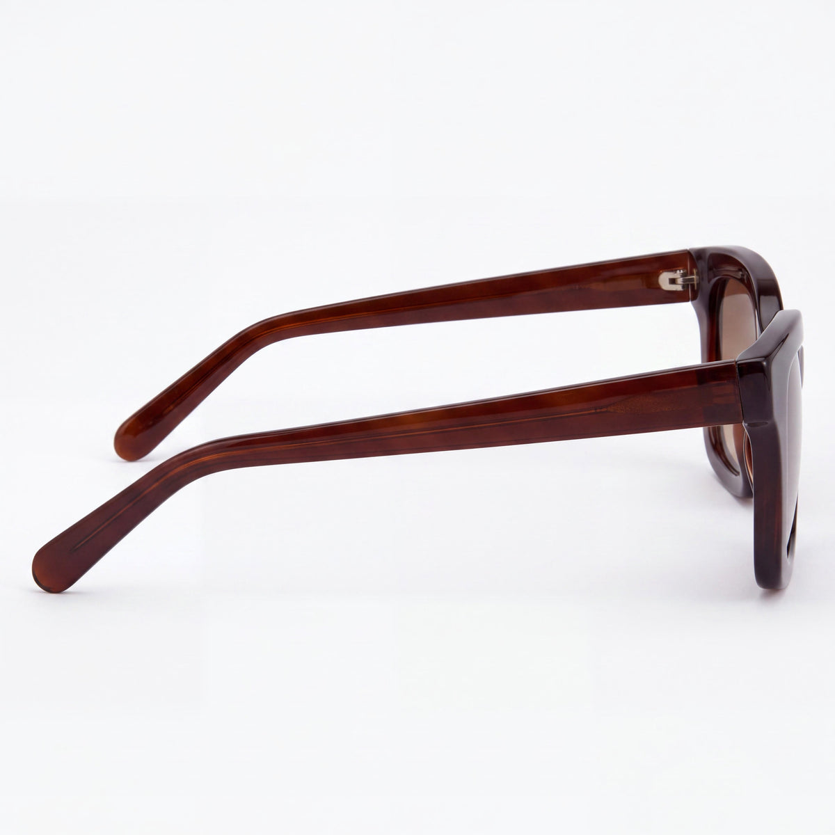 Gafas de sol de plástico rojo para mujer Beichi, montura completa, lentes marrones sin polarizar con protección UV, 53-19-140, Photo 3