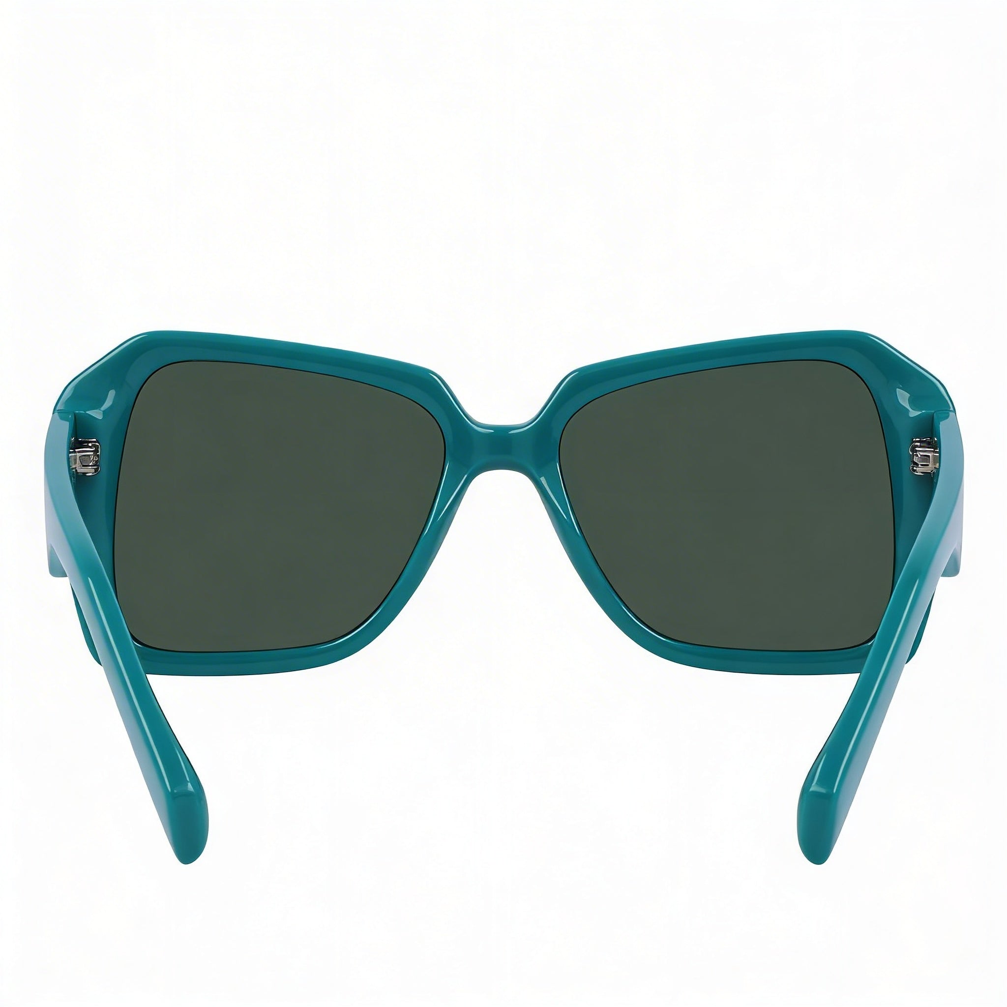 Gafas de sol cuadradas inyectadas KARL LAGERFELD KL6140S para mujer, montura gris metalizada con lentes verdes con protección UV, talla 53, Photo 4