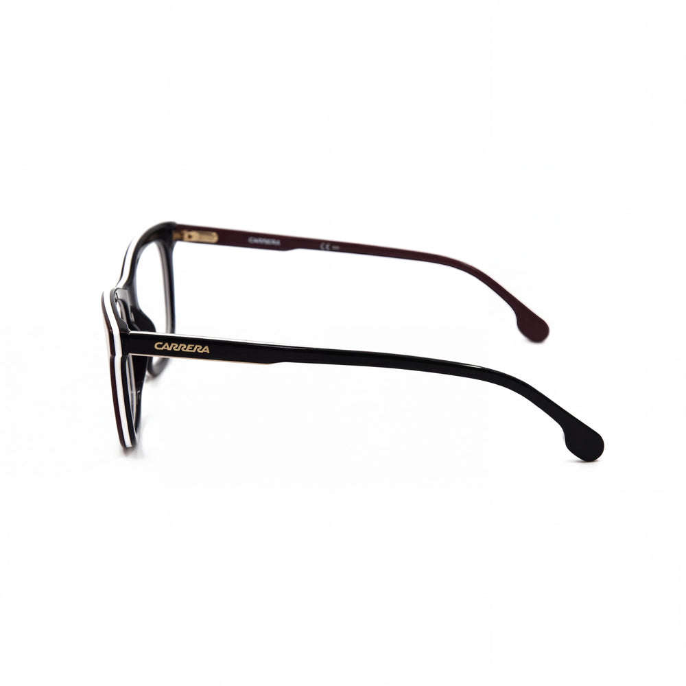 Carrera 1107/V Unisex Eyeglasses with Burgund Opal Acetate Frame, Clear Non- Polycarbonate Lenses, Size 50-17-140mm