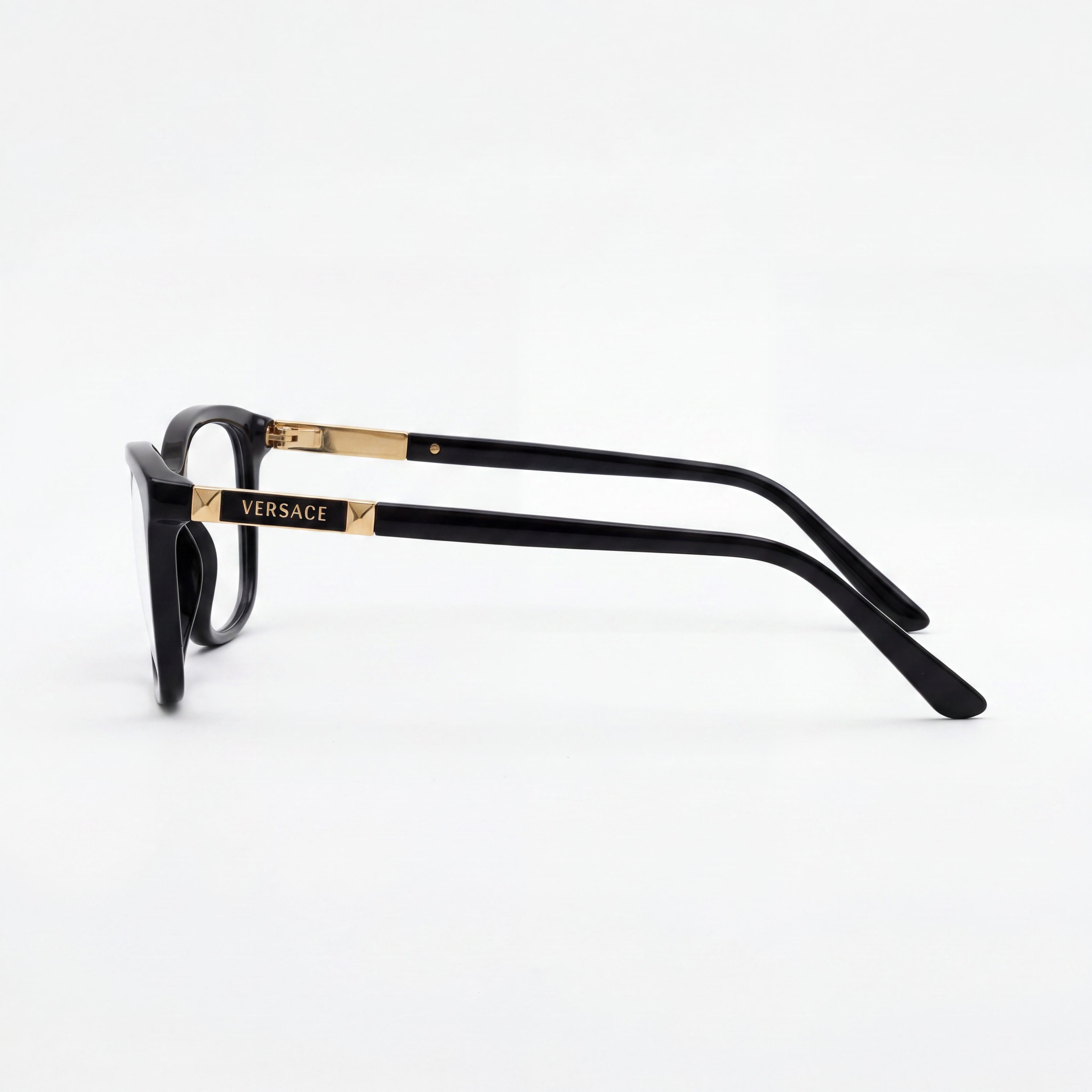 Gafas Versace Rectangular Ve3186 Unisex Montura Plástico Negro Lente 54mm Puente 16mm Varilla 140mm, Photo 3