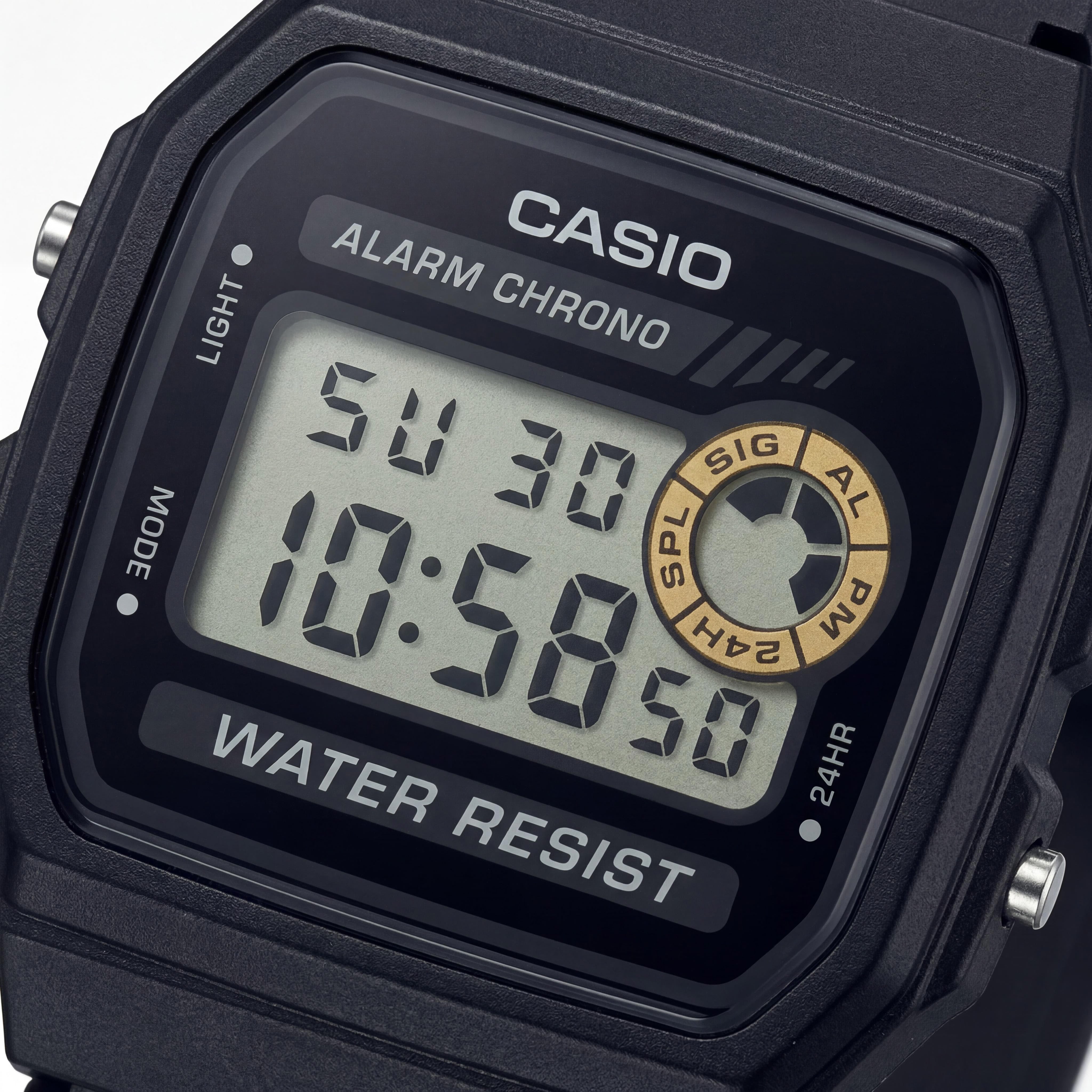 Casio F-94WA-8DG (D052) Reloj de resina negra para hombre, 32mm, Photo 2