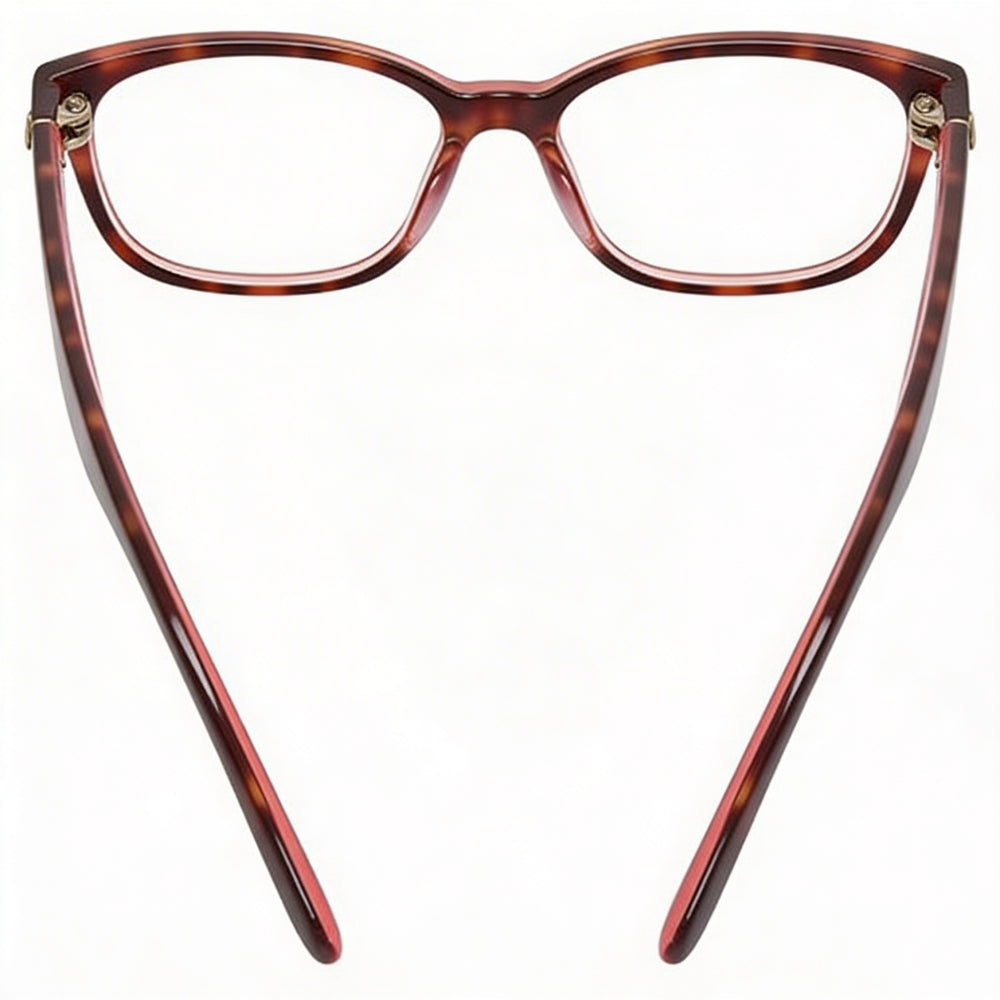 Gafas de acetato unisex Kate Spade New York Brylie con lentes de policarbonato transparente de 48 mm en color rosa habano