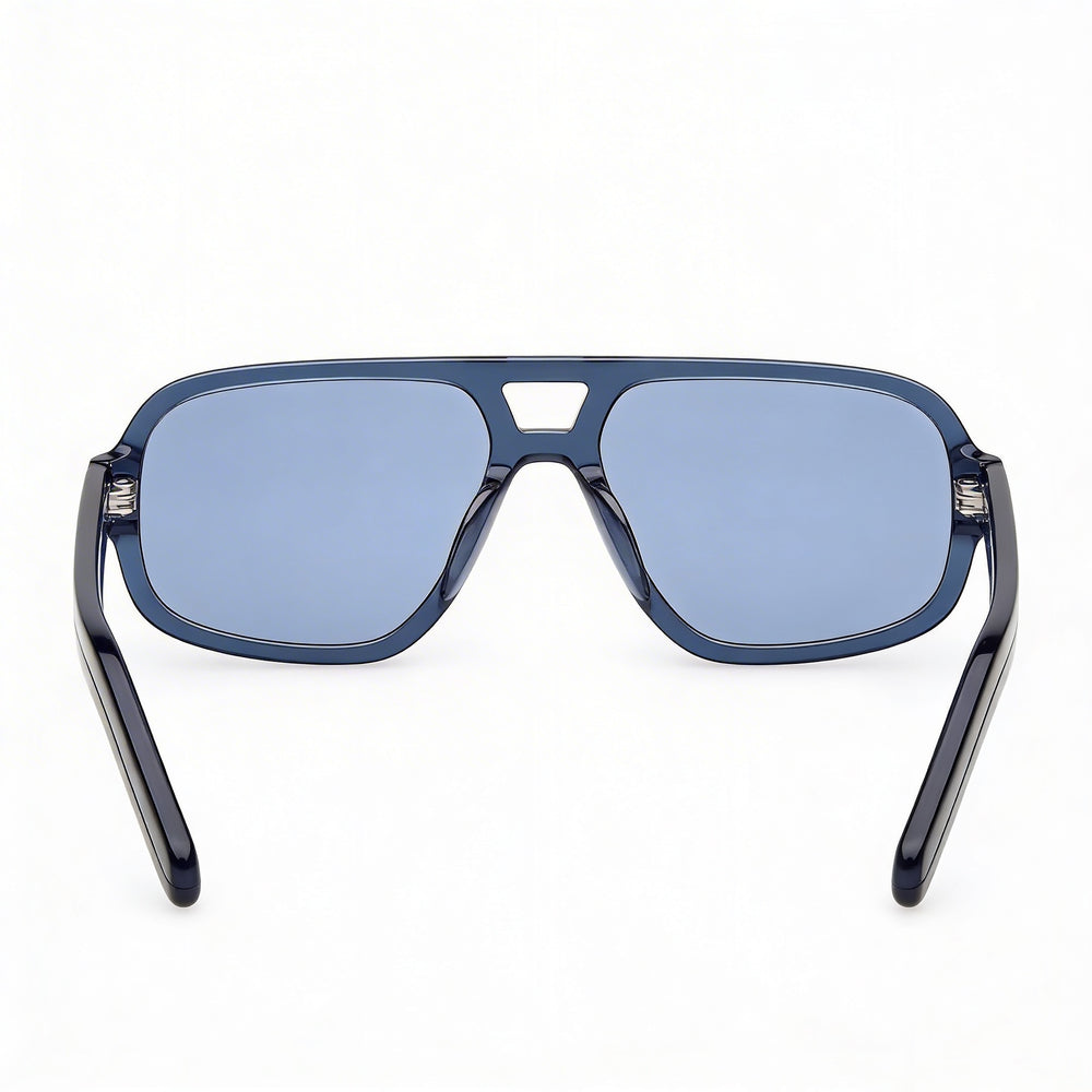 Gafas de Sol adidas Originals Or0134 para Hombre, Montura de Plástico Azul Brillante, Lentes Azules UV 400, 55-16-145