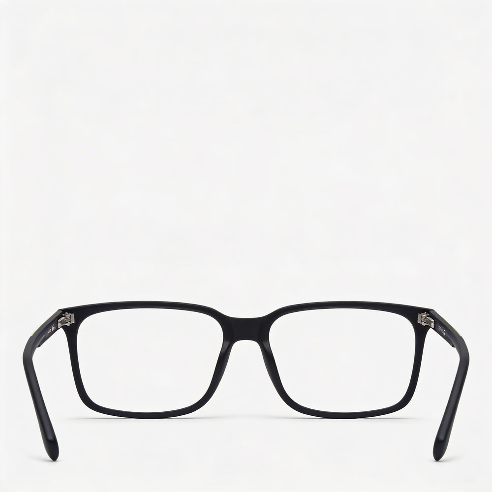 Gafas Casual Lacoste para Hombre con Montura Gris Oscuro Mate y Lentes de Plástico Transparente de 54 mm