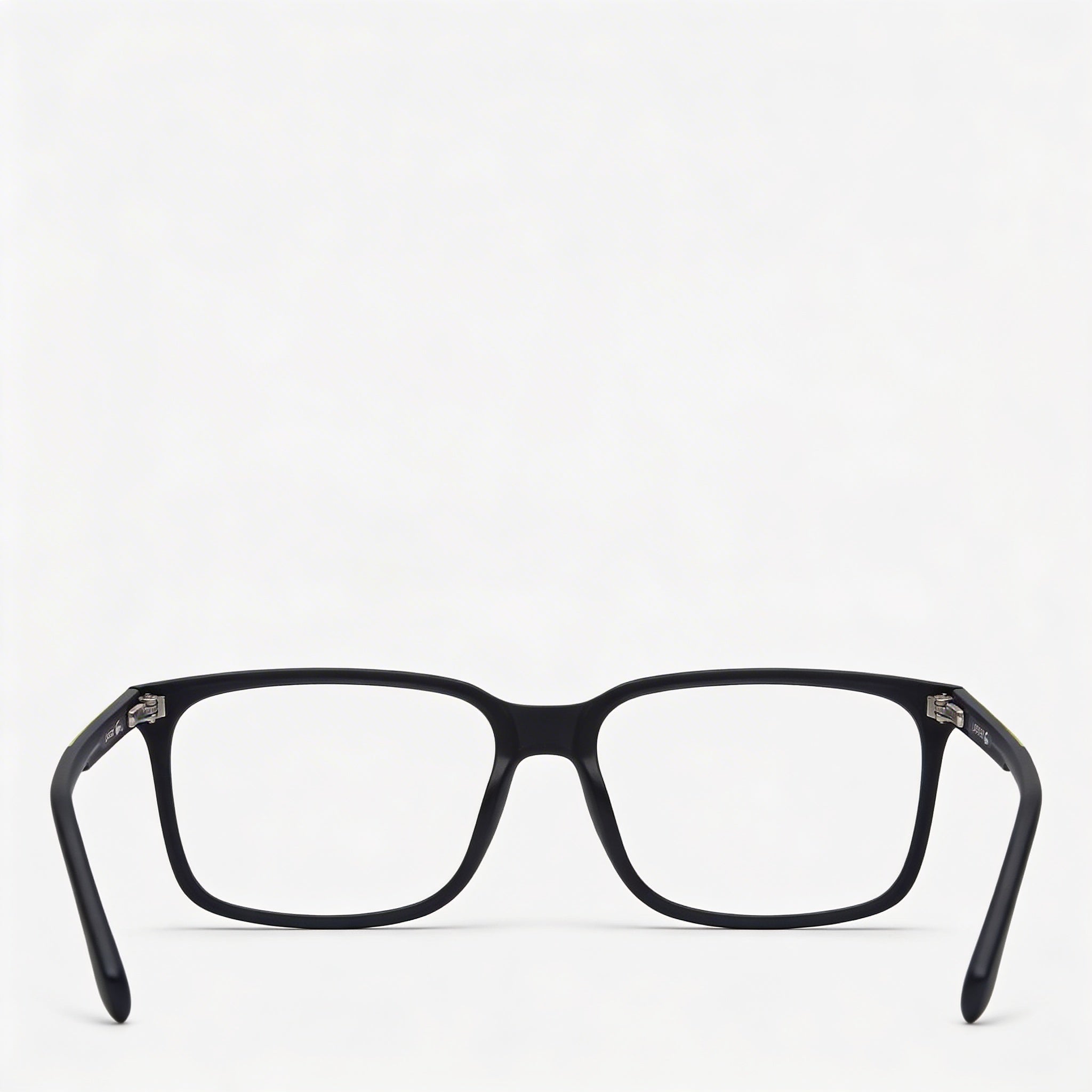 Lacoste Casual Men's Eyewear with Matte Dark Grey Frame and Transparent Plastic Lenses 54mm, Photo 2