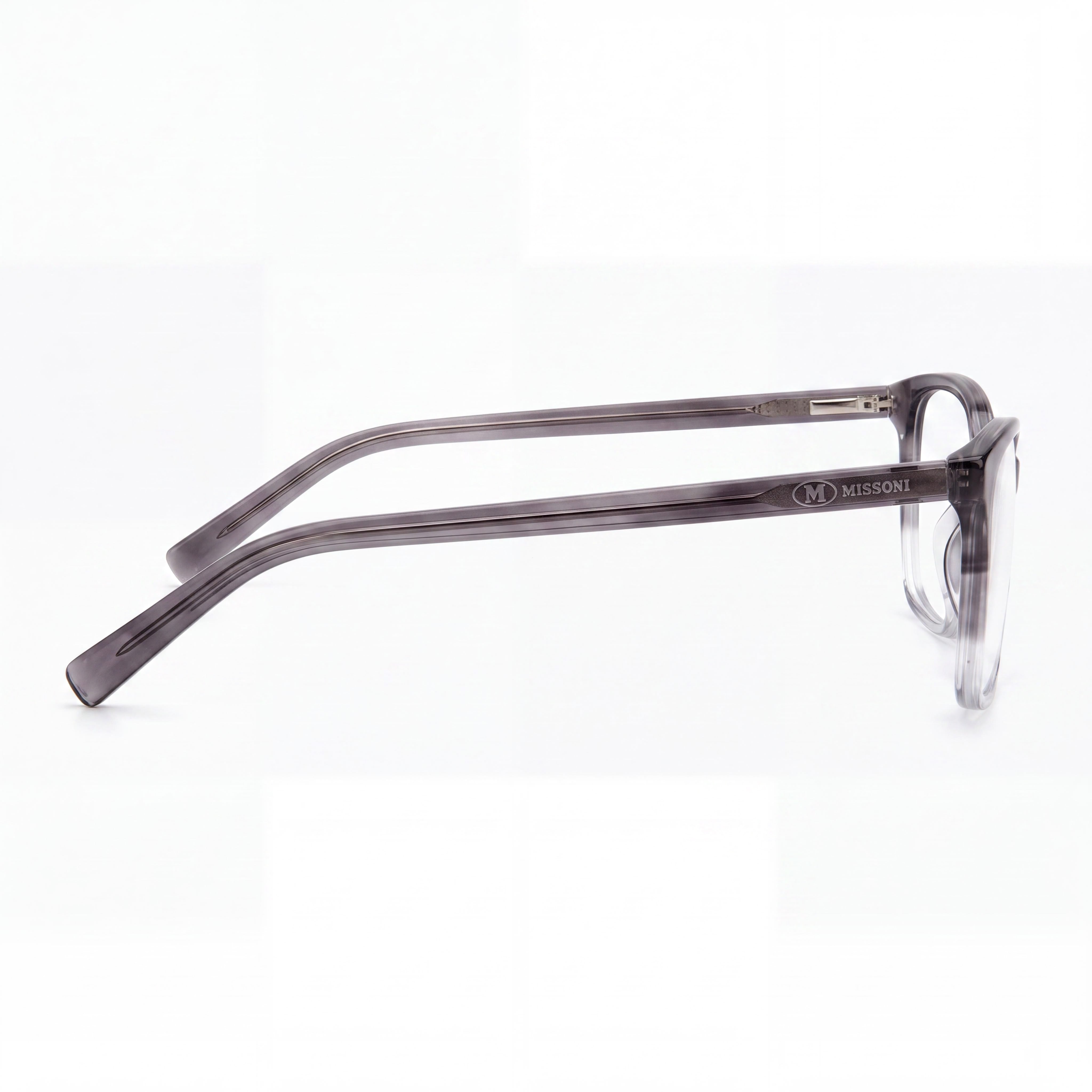 Gafas de vista Missoni MMI 0010 para mujer, cuadradas, de acetato gris con lentes de 54 mm, puente de 16 mm y patillas de 140 mm., Photo 2