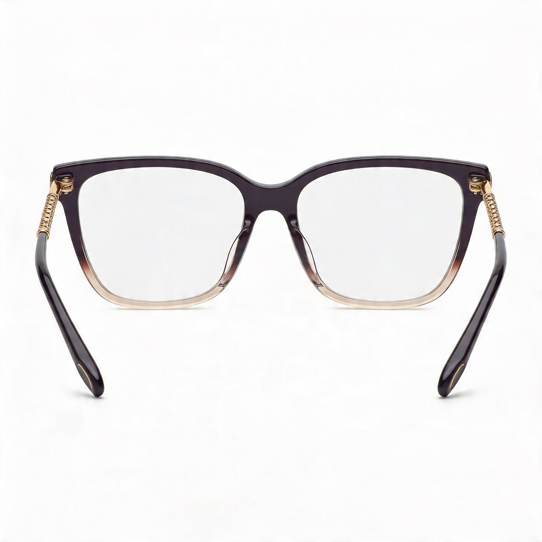 Chopard Casual VCH333W Women's Full Rim Square Violet Gold-Logo Acetate Metal Eyewear 55mm, Photo 4