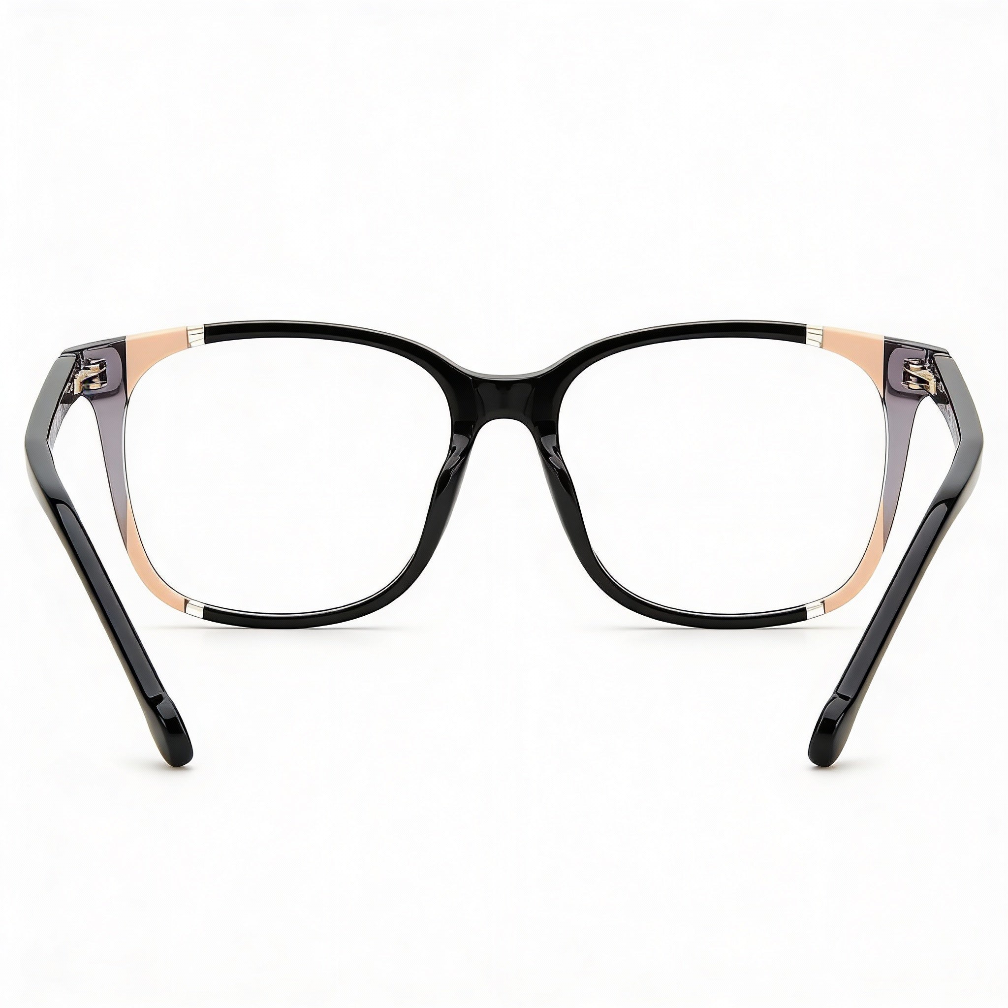 Monturas de gafas Carolina Herrera Modern para mujer, de acetato, color negro nude y policarbonato, talla 52-17-145, Photo 3