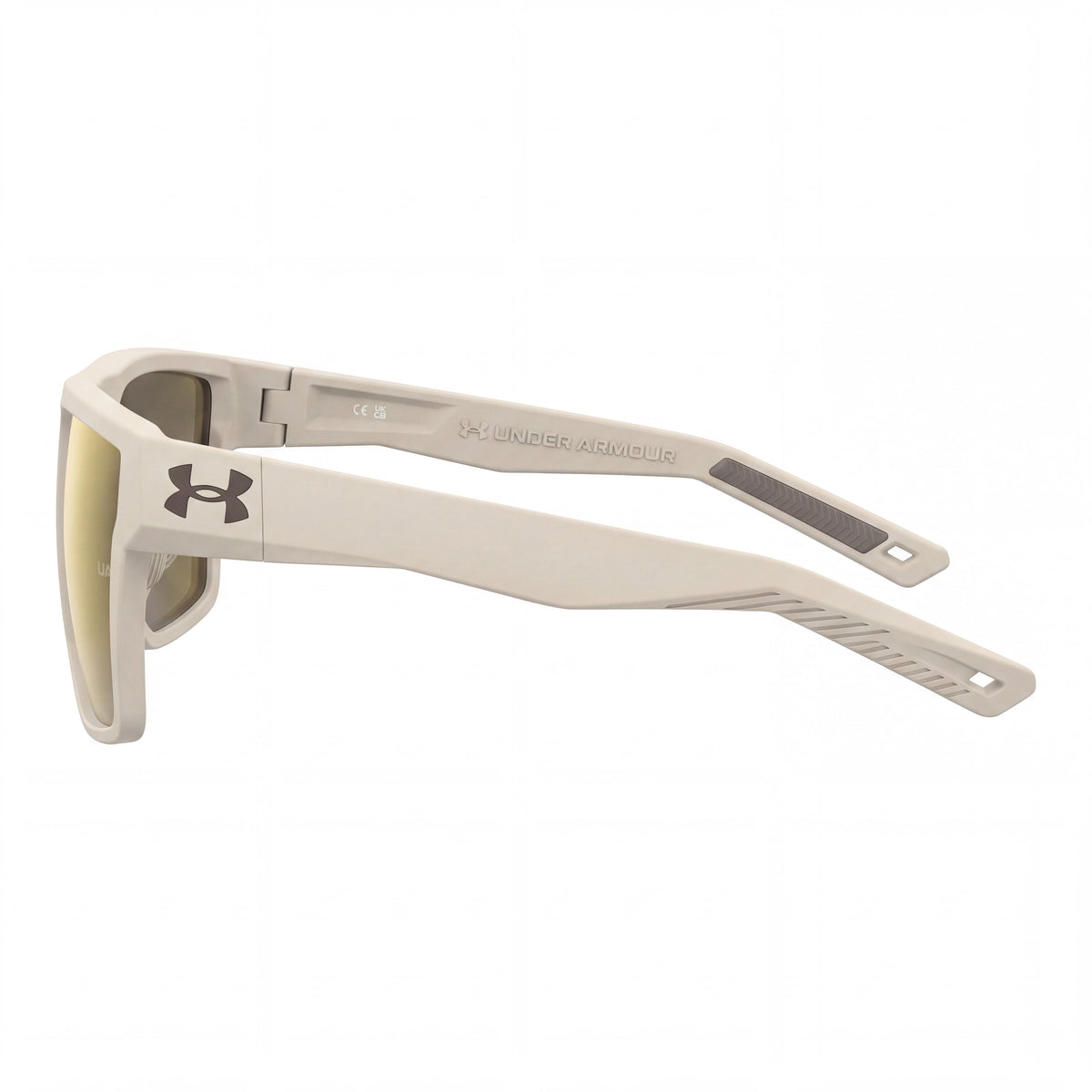 Under Armour Launch 2/G Men's Khaki Gold Mirror Rectangular Polyamide UV Protection Sunglasses 57mm, Photo 3