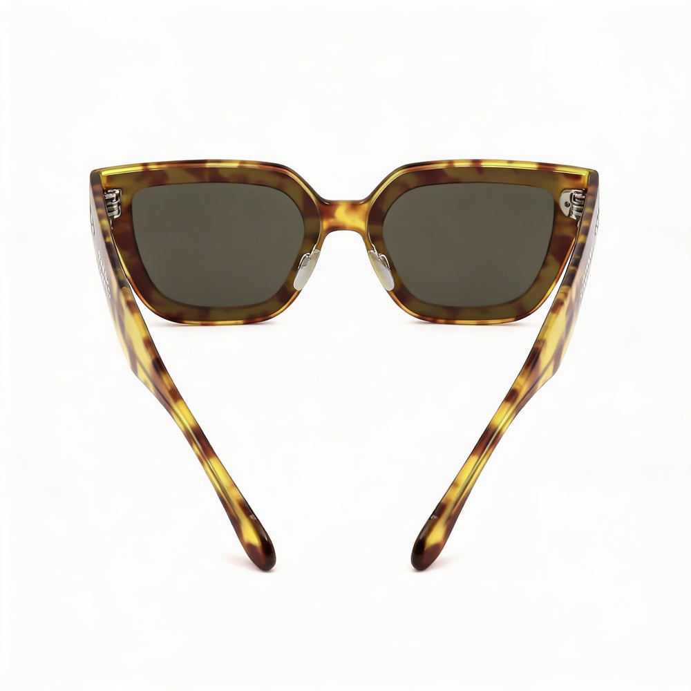 Isabel Marant Casual Women's Havana Honey Acetate Frame Green Polycarbonate Lens Sunglasses 65-13-145mm
