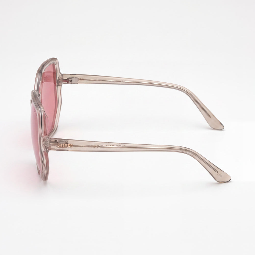 Gafas de sol GUESS geometric GU7773 para mujer con montura de plástico de cristal y lentes color burdeos de 58 mm con protección UV