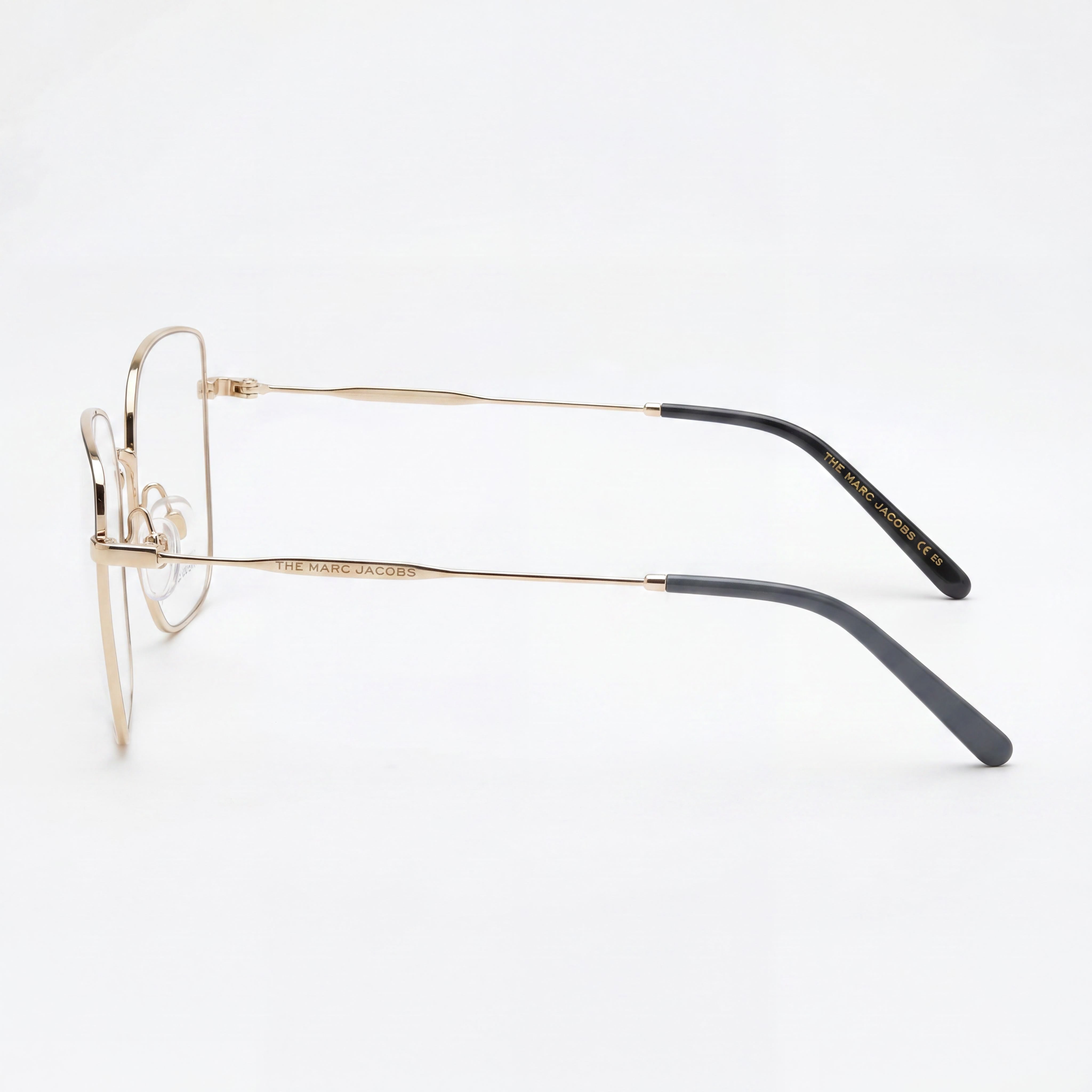 Marc Jacobs Marc 561 Unisex Gold Black Alloy Steel Optical Frame with Polycarbonate Lens 56mm, Photo 3