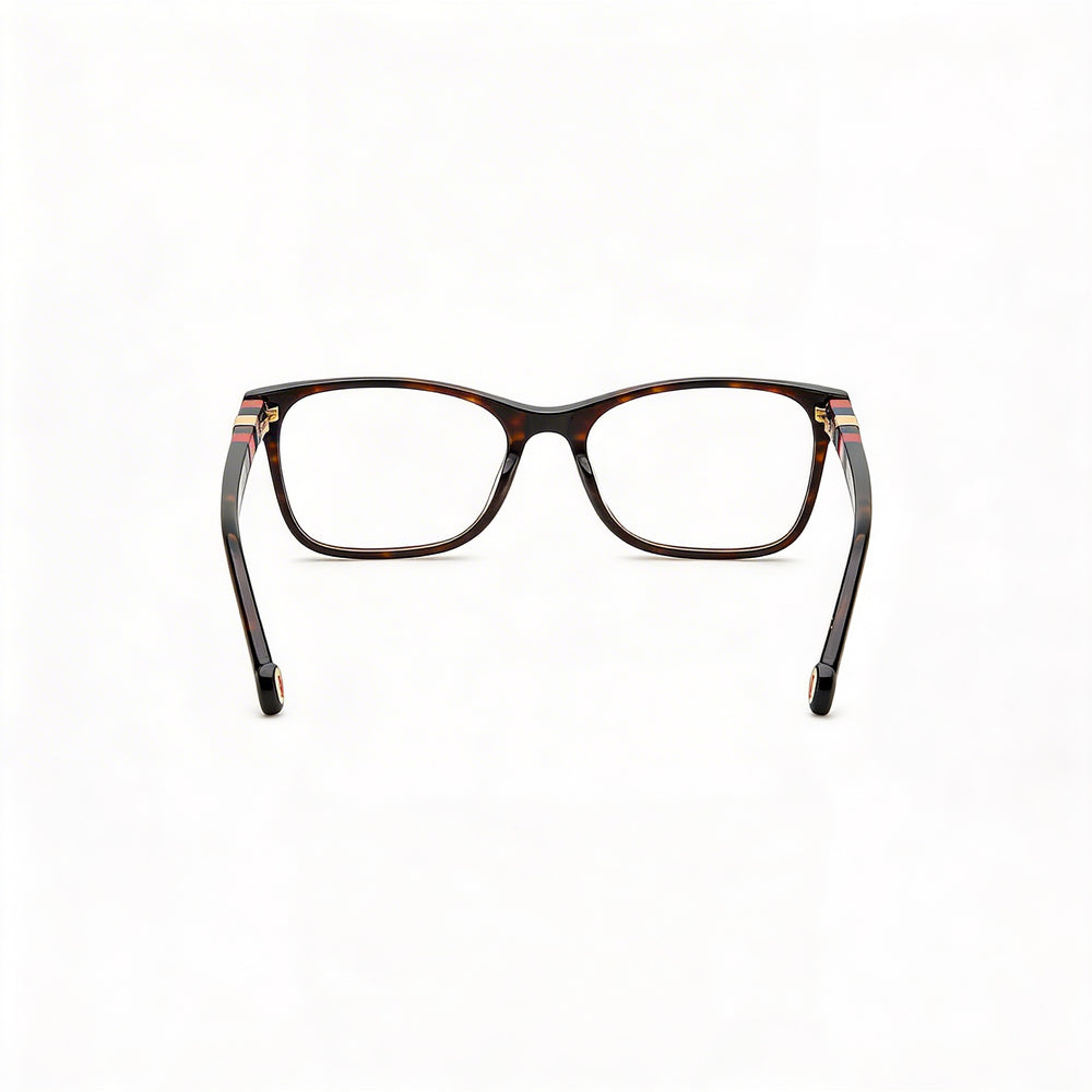 Gafas de sol modernas Carolina Herrera para mujer, montura de acetato color rojo habana, lentes de policarbonato, 54 mm